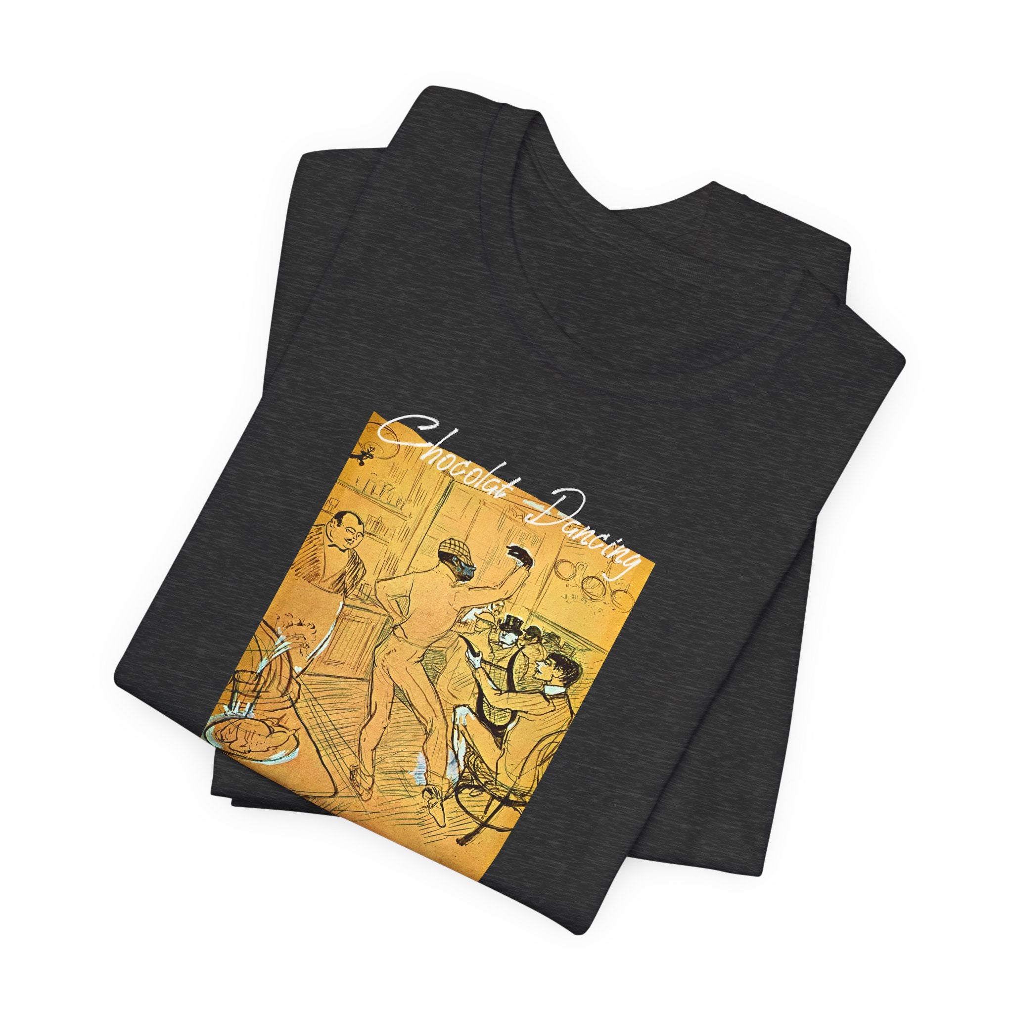 Toulouse Lautrec 'Chocolat Dancing'  Art print on  soft cotton lightweight T shirt