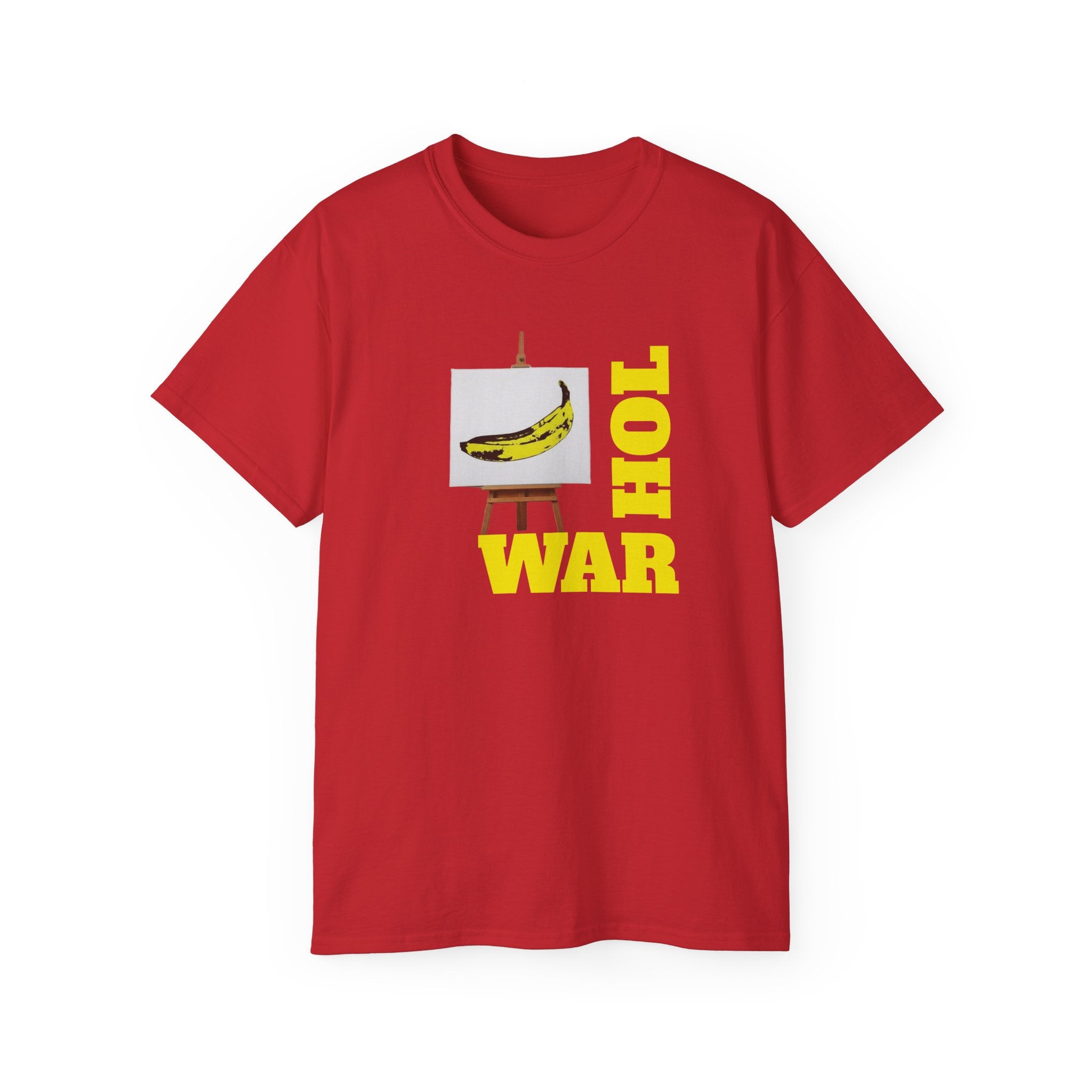 Warhol Art print on environmentally-friendly thicker cotton unisex soft style T Shirt