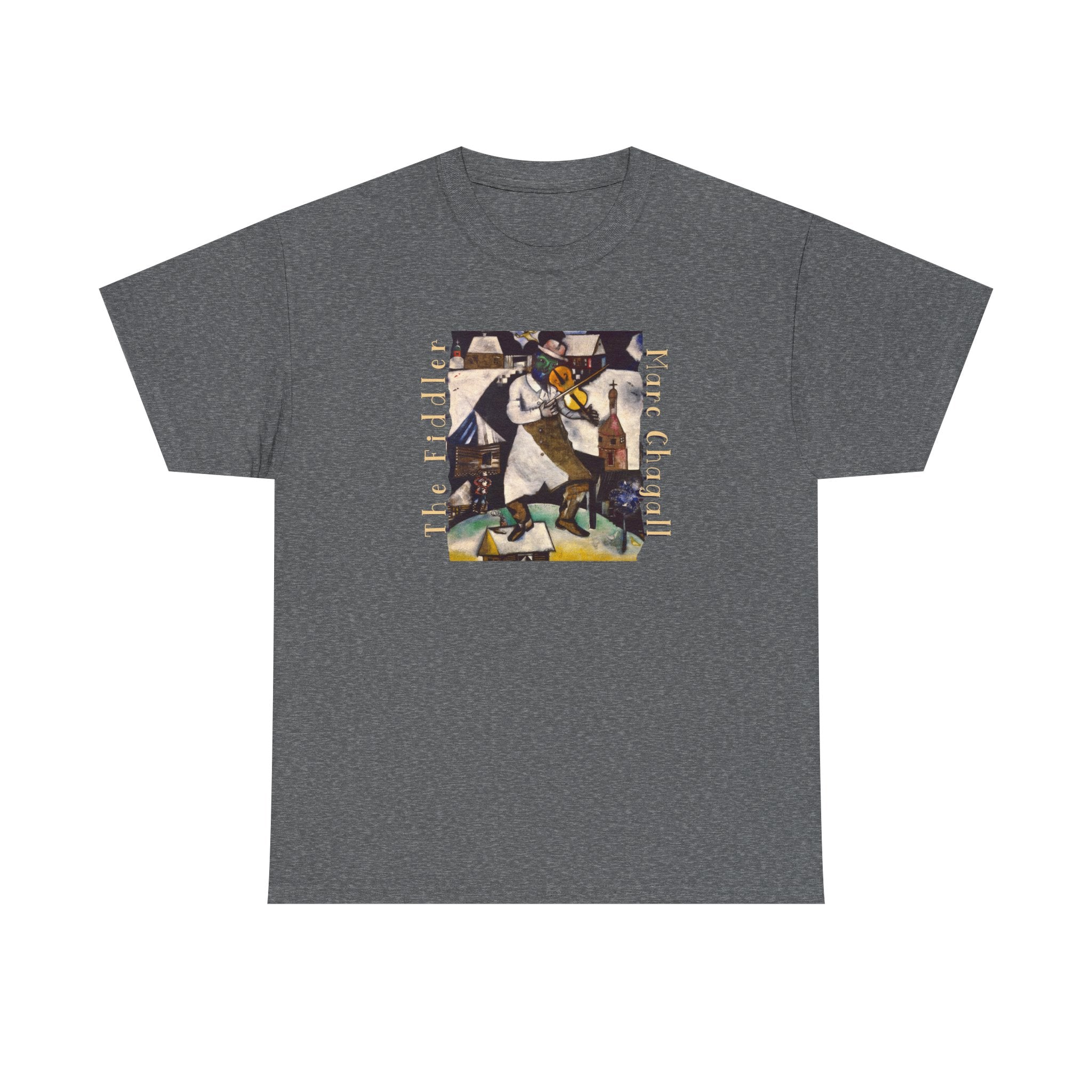 The Fiddler Chagall Art print on soft 100% cotton classic fit Tee