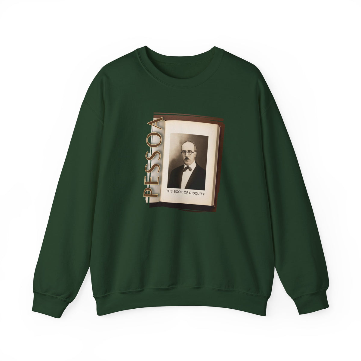 Sweat-shirt classique à col rond en molleton mi-lourd — Impression artistique Fernando Pessoa