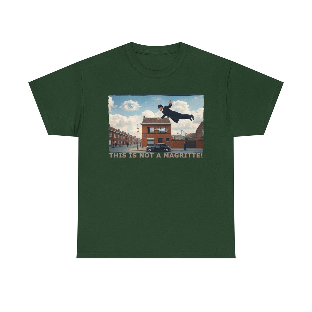 'This is not a Magritte'- Art print on unisex heavy cotton T  shirt.