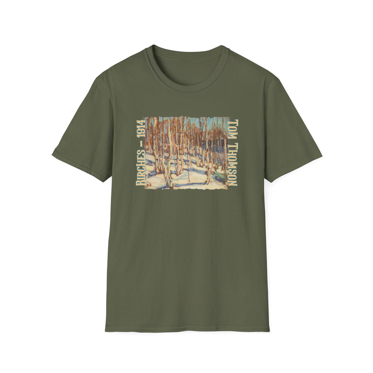 'Birch Forest' 1914. Tom Thomson design on 100% cotton lightweight t shirt