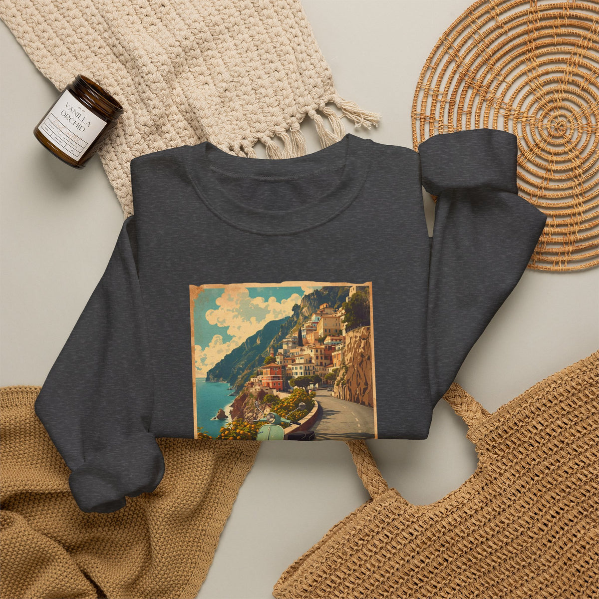 Ciao Italia 'Vespa' Art print on Unisex Heavy Blend™ Crewneck Sweatshirt