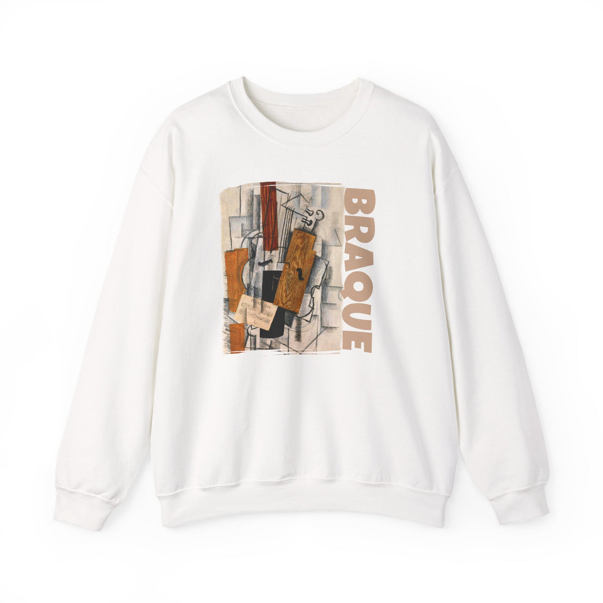 Georges Braque Cubist Art Print on Midweight Crewneck Sweatshirt
