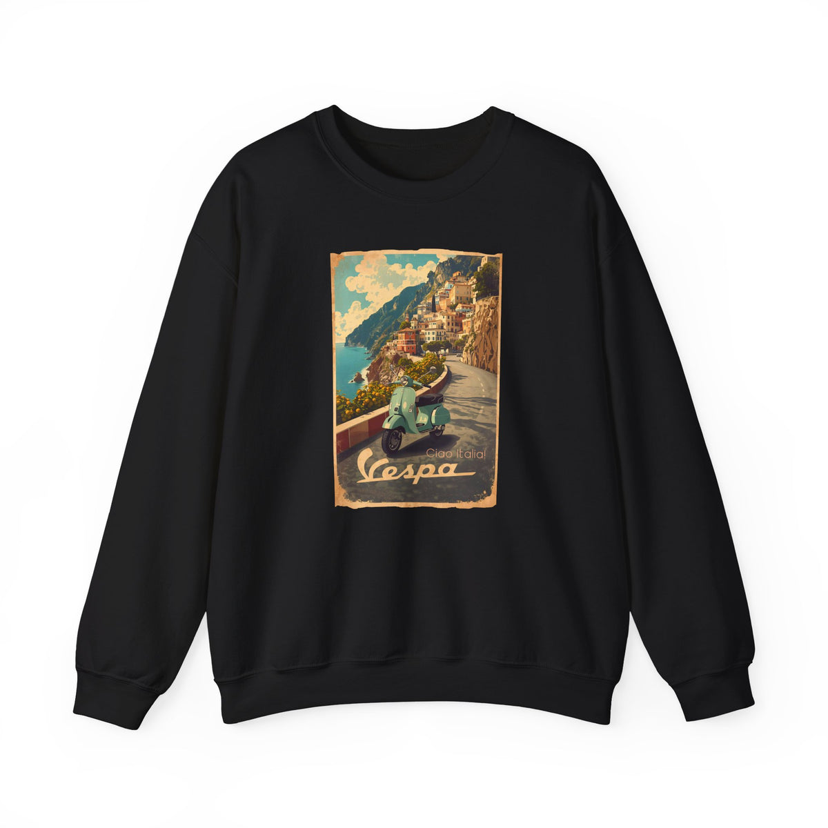 Ciao Italia 'Vespa' Art print on Unisex Heavy Blend™ Crewneck Sweatshirt