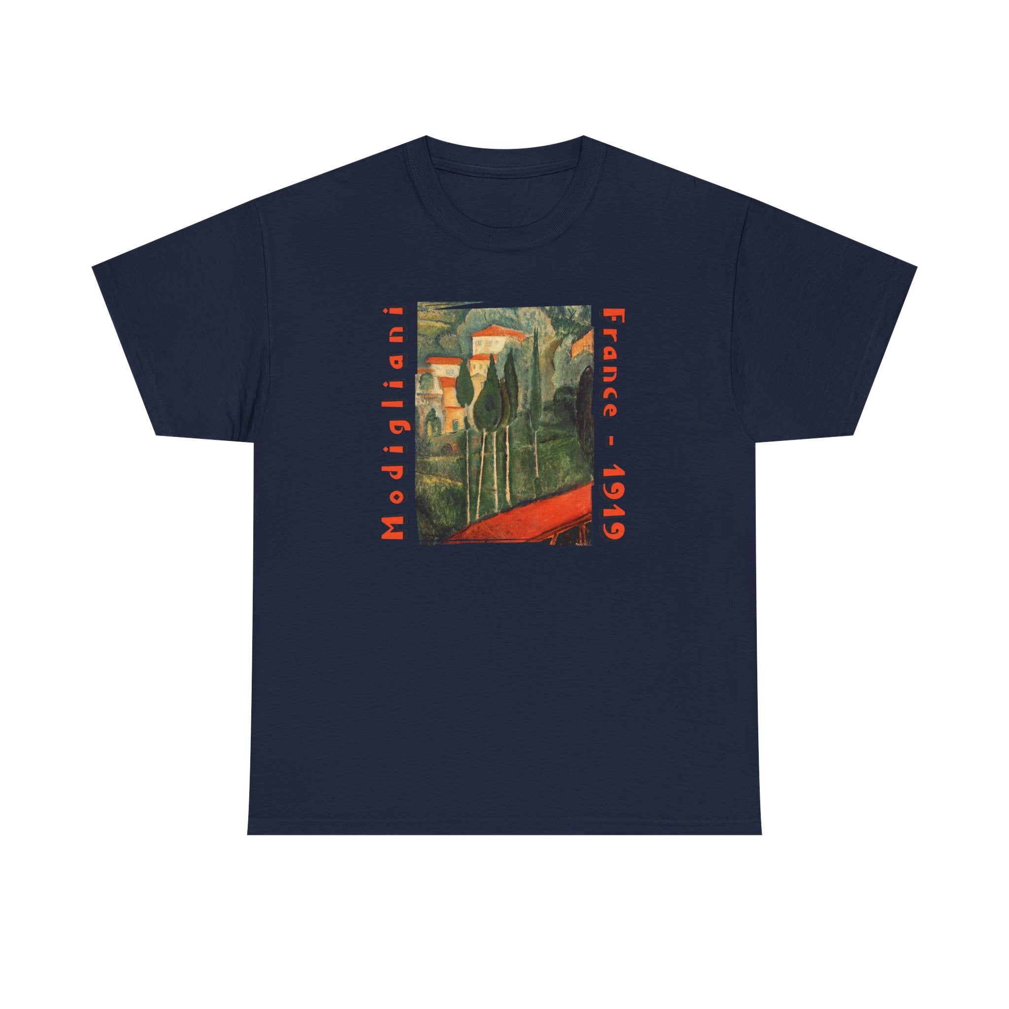 Modigliani 'Cypress Trees 1919 ' Art print on soft mid weight cotton