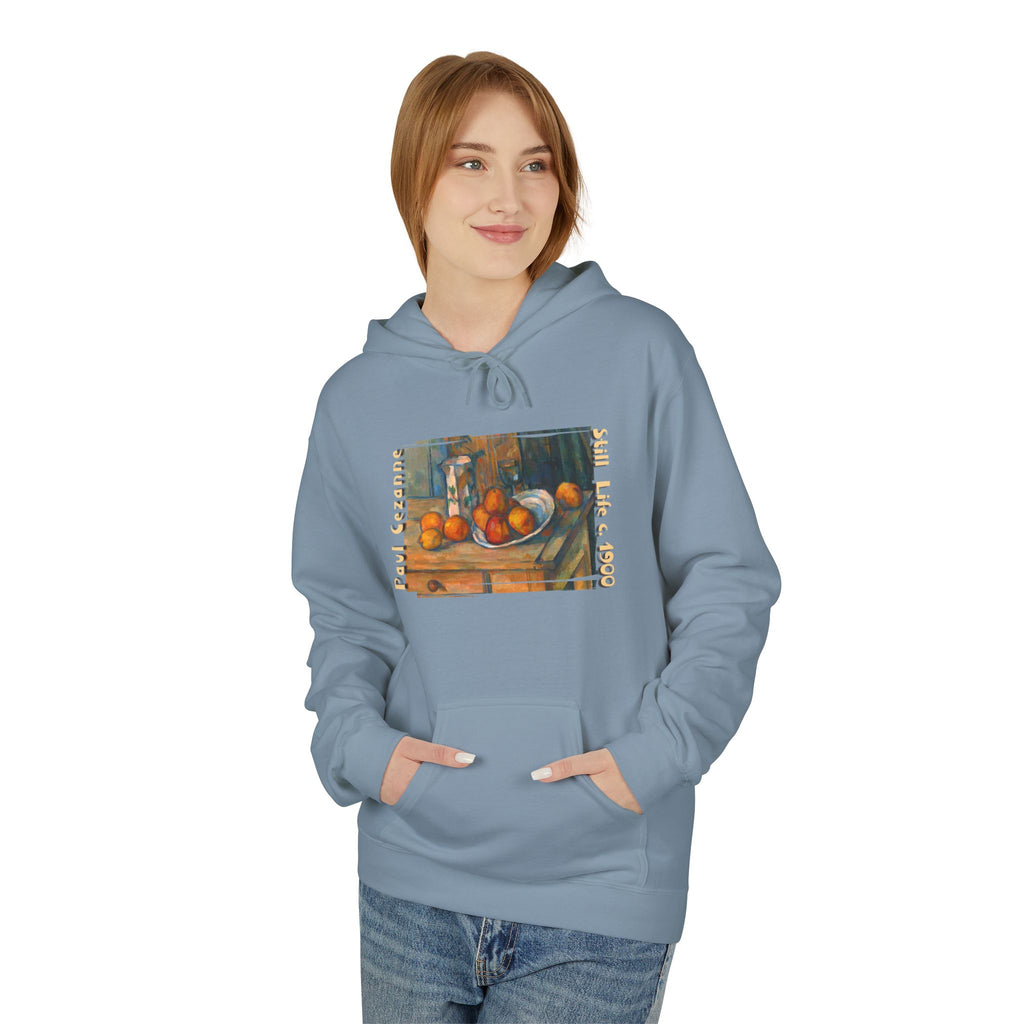 Paul Cezanne Art print 'Still Life' on midweight fleece hoodie.