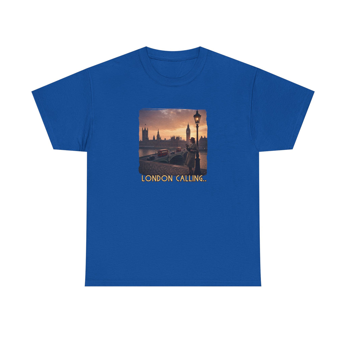 'London Calling' Art print on 100% cotton T shirt