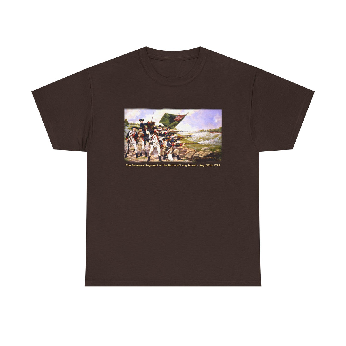 "The Battle of Long Island 1776'   Art Print on 100% cotton Tshirt (with personalize option)