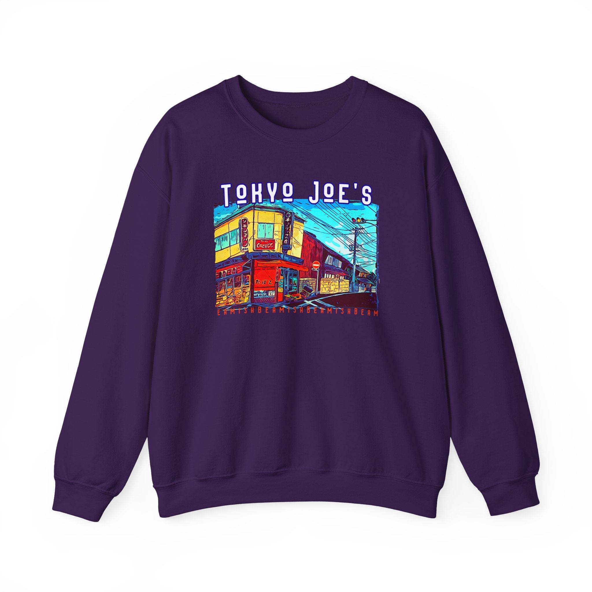 'Tokyo Joe's' medium heavy ribbed neck Crewneck Sweatshirt with Art print