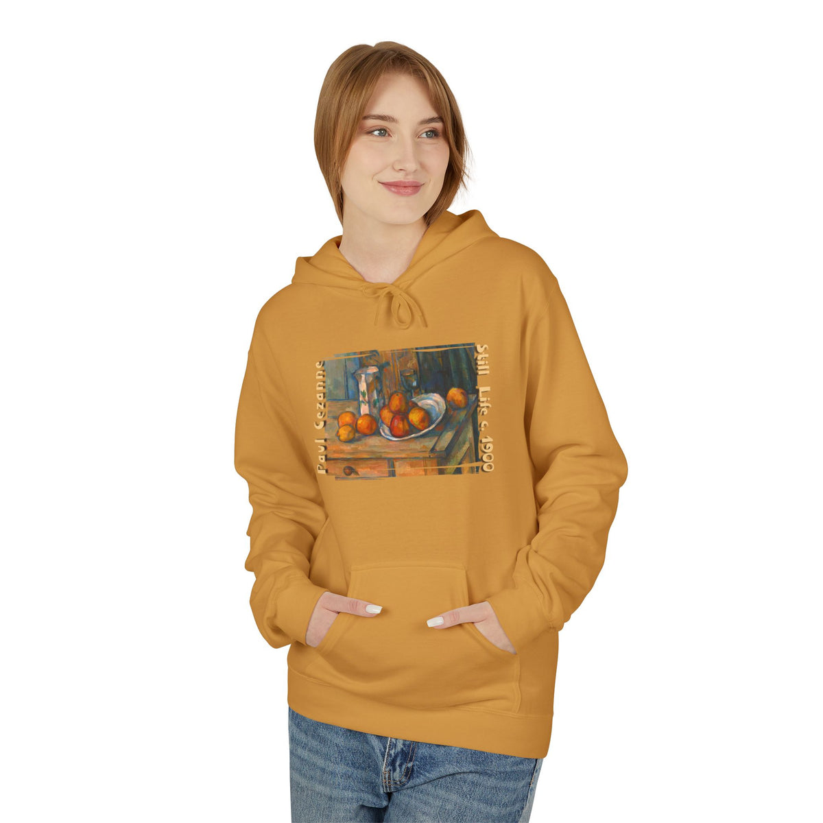 Paul Cezanne Art print 'Still Life' on midweight fleece hoodie.