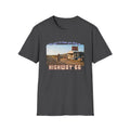 The King on Highway 66 Art print on Lightweight cotton T-Shirt