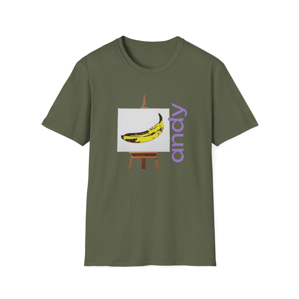 Warhol and the Velvet Underground Pop Art print on unisex Cotton T shirt with ribbed collar.