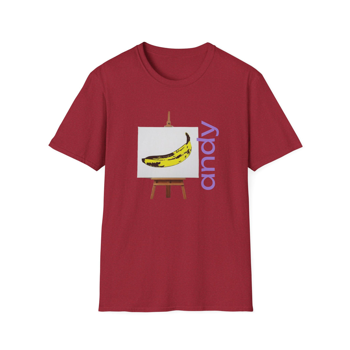 Warhol and the Velvet Underground Pop Art print on unisex Cotton T shirt with ribbed collar.