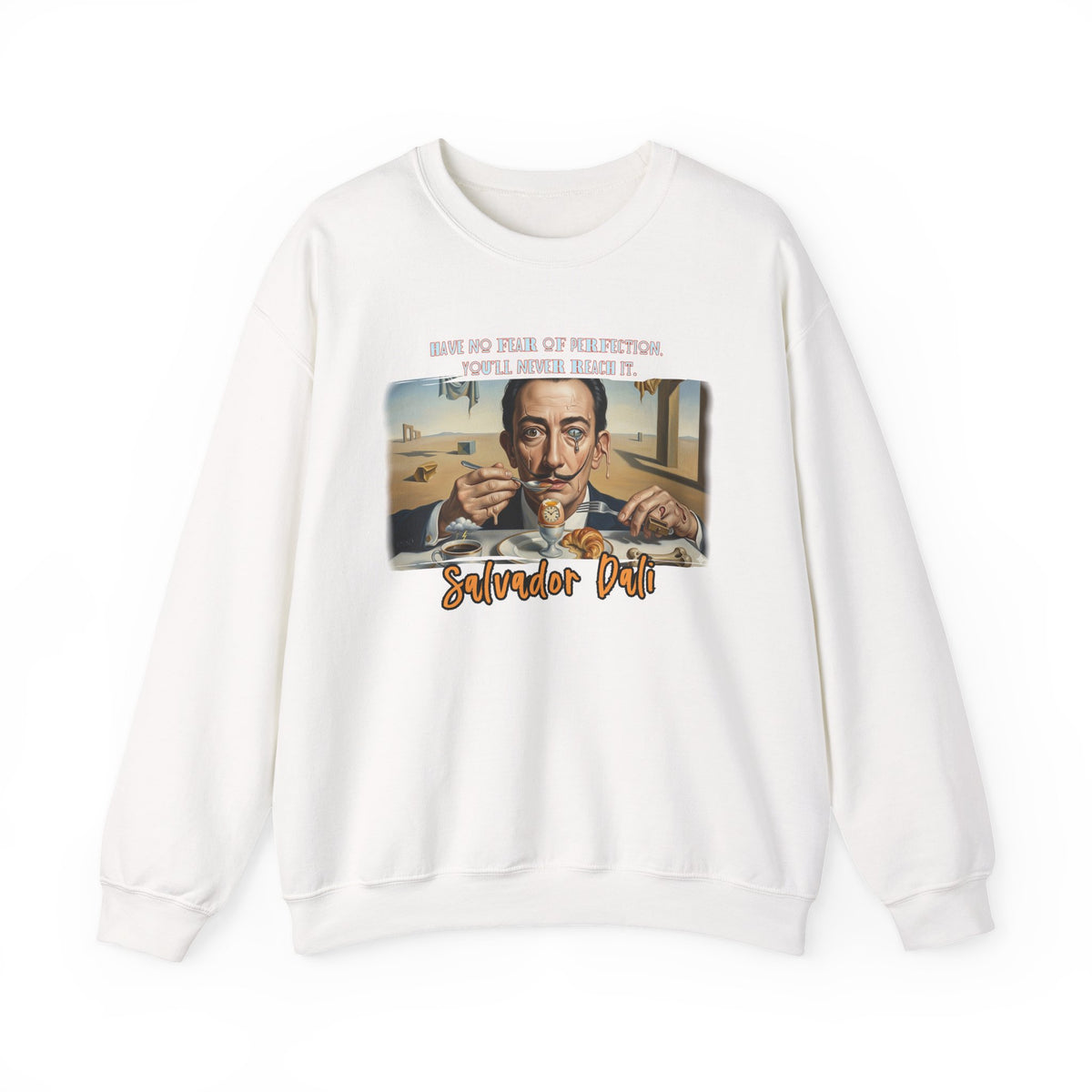 Salvador Dali Art print on medium heavy classic crewneck blend Sweater