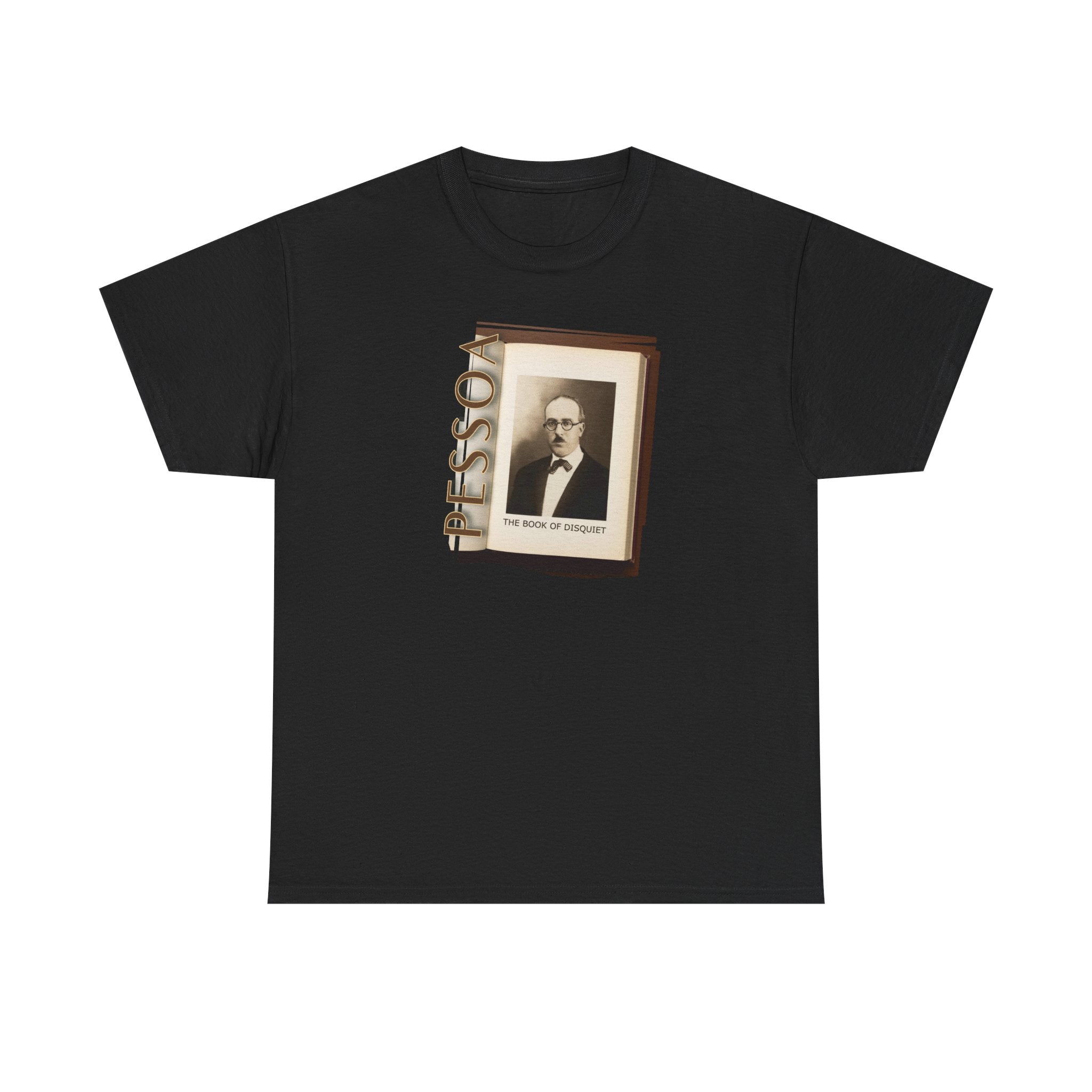 Medium weight 100% cotton T-Shirt with 'Pessoa' Art print