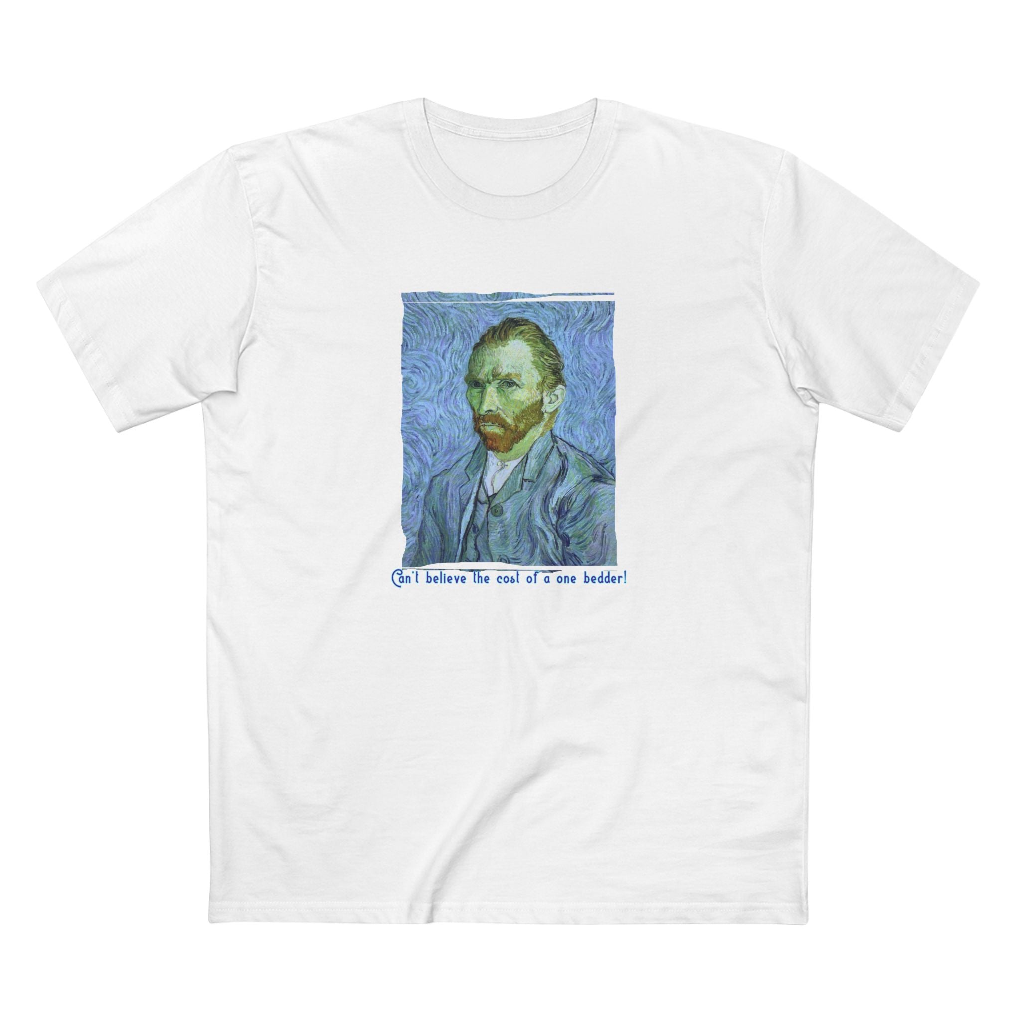Pre Shrunk Combed Cotton T shirt with Van Gogh Art Print.