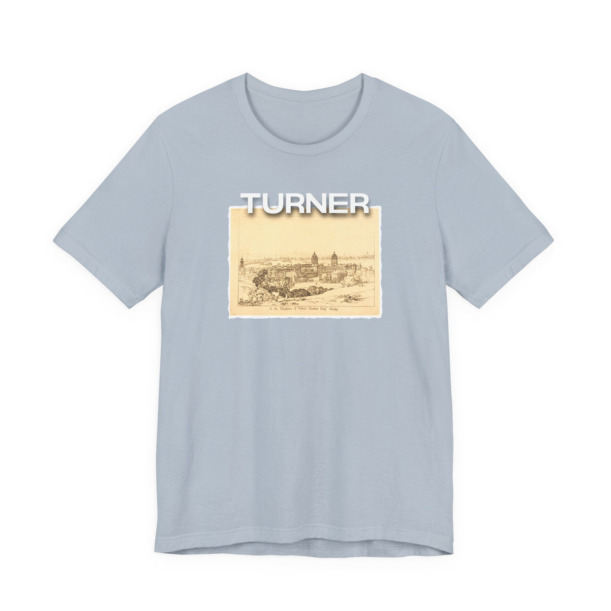 JMW Turner  Etching of 'London from Greenwich' Art print on lightweight Jersey cotton