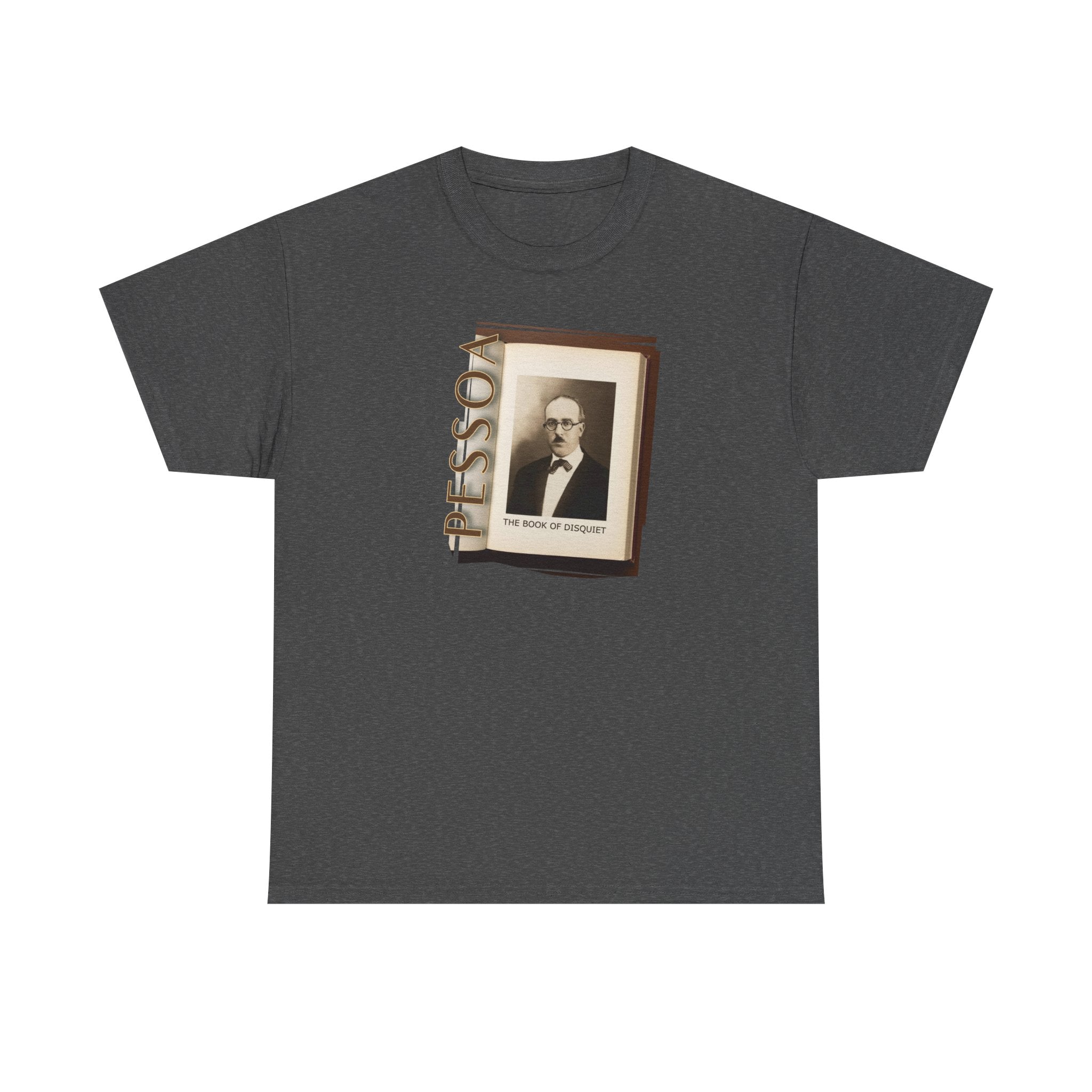 Medium weight 100% cotton T-Shirt with 'Pessoa' Art print