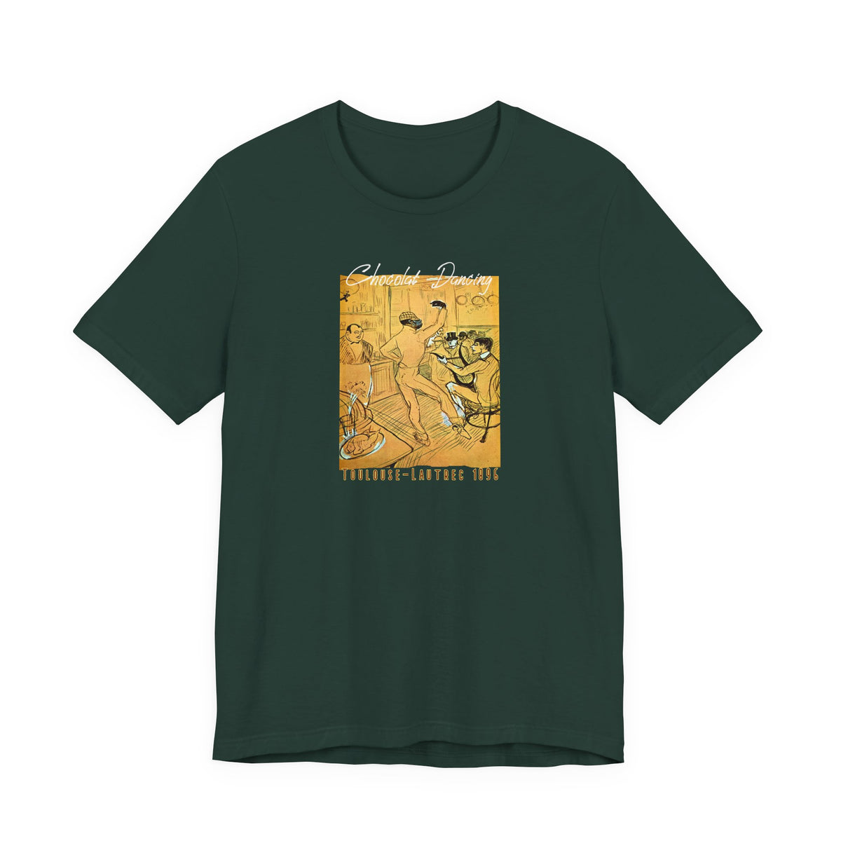 Toulouse Lautrec 'Chocolat Dancing'  Art print on  soft cotton lightweight T shirt
