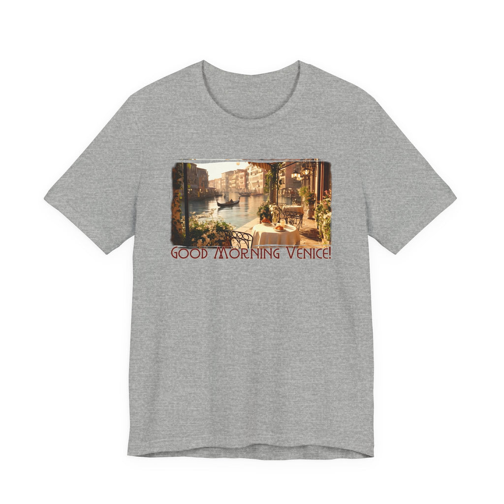100% Airlume combed & ring-spun lightweight cotton — 'Good Morning Venice' Vintage Art Print