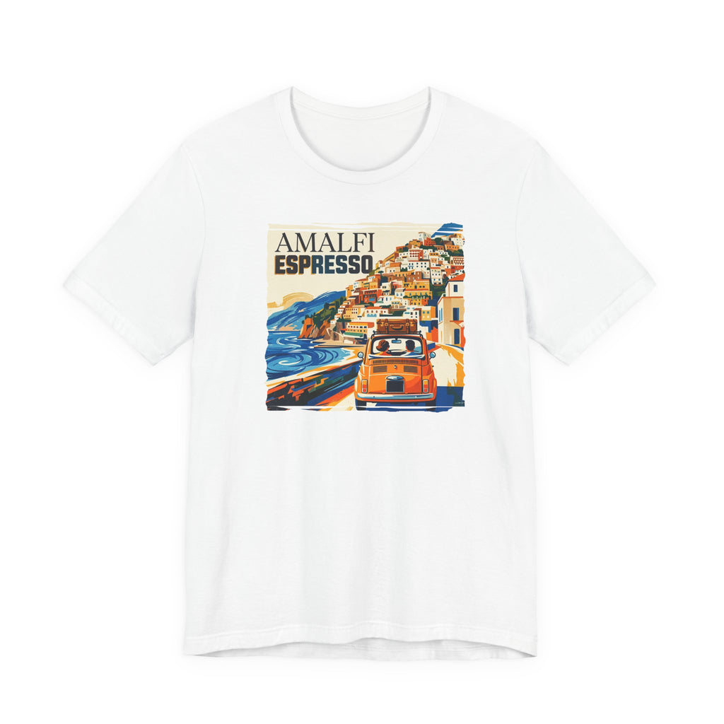 'Amalfi' pop poster Art print on Unisex 100 % cotton Jersey Short Sleeve unisex Tee