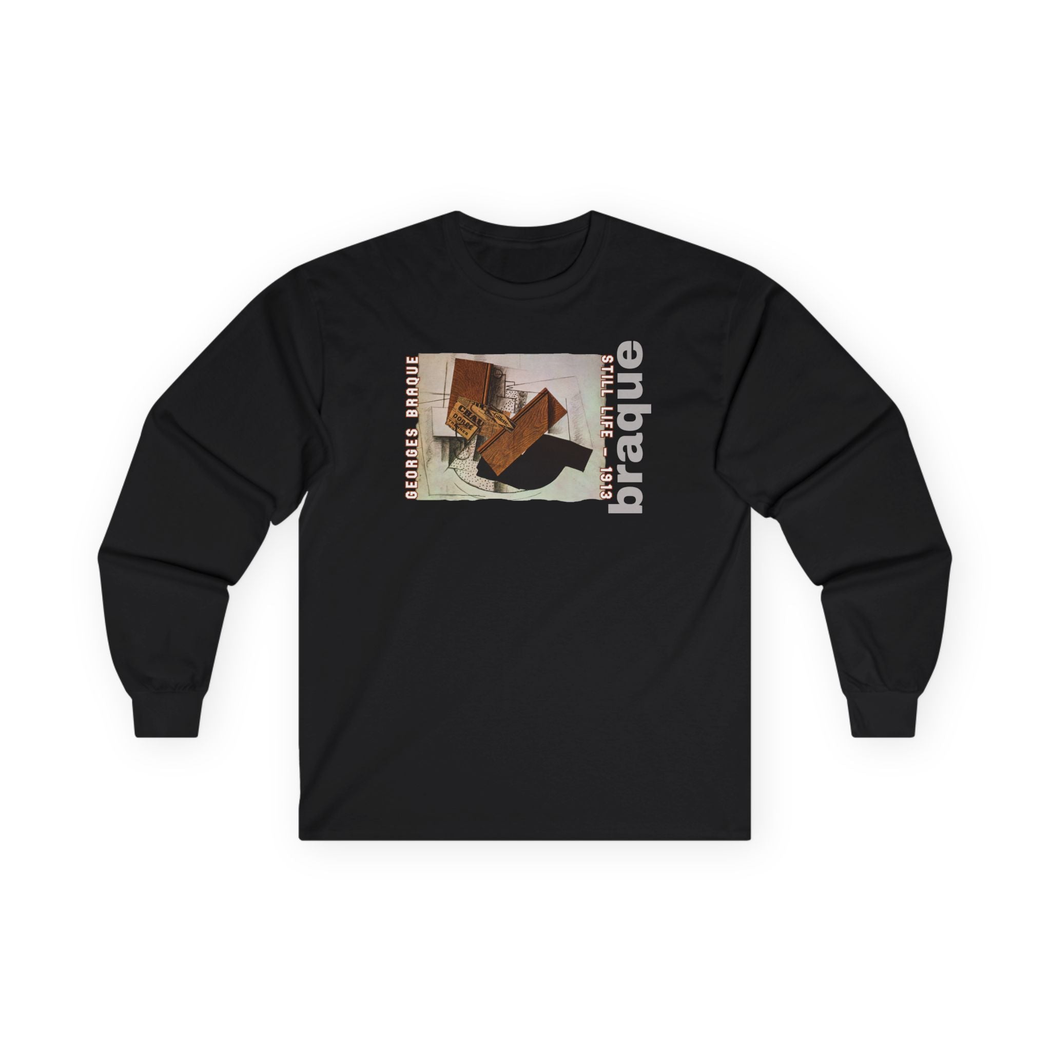 Long Sleeve Tee with Georges Braque Abstract Art print