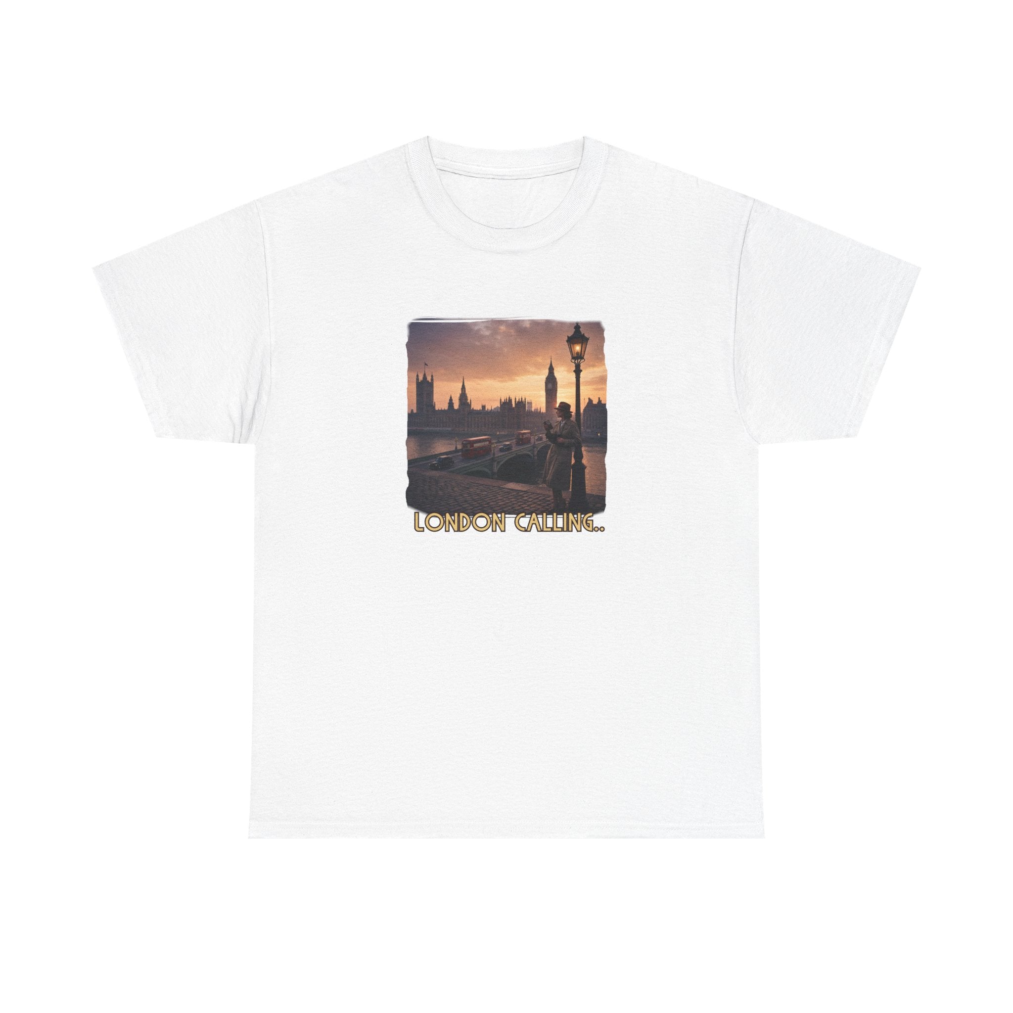 'London Calling' Art print on 100% cotton T shirt