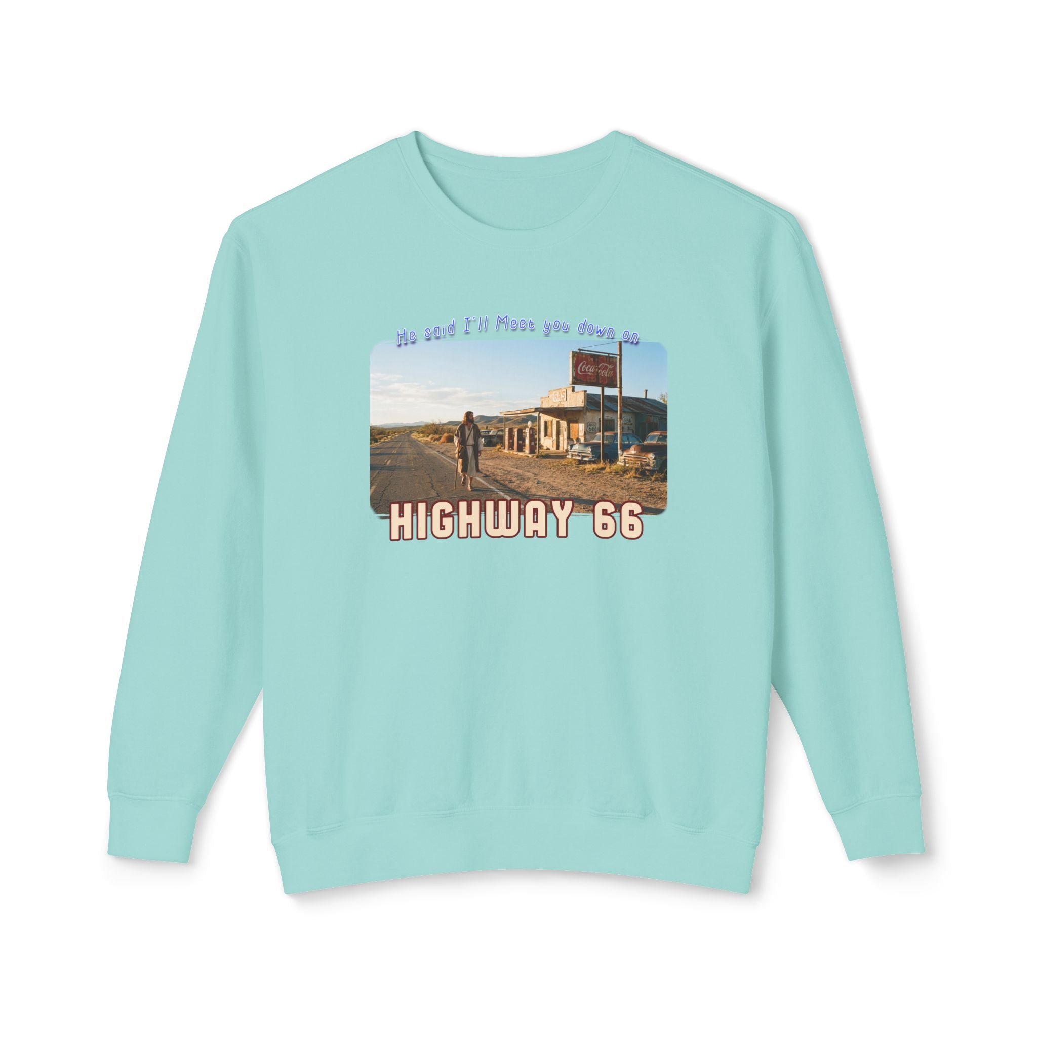 The King on Highway 66 - 100% US cotton Sweatshirt