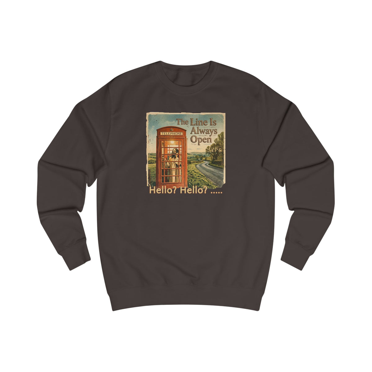 "Jesus on the Line" Art print on Medium 80/20 soft cotton blend Sweatshirt