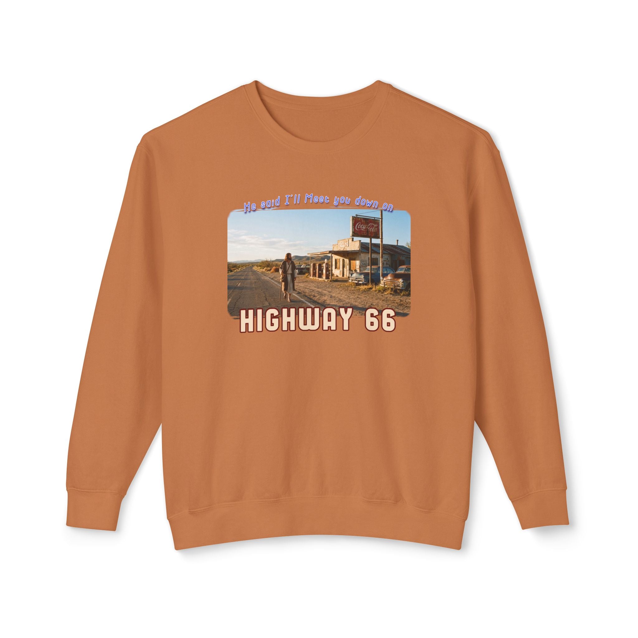 The King on Highway 66 - 100% US cotton Sweatshirt