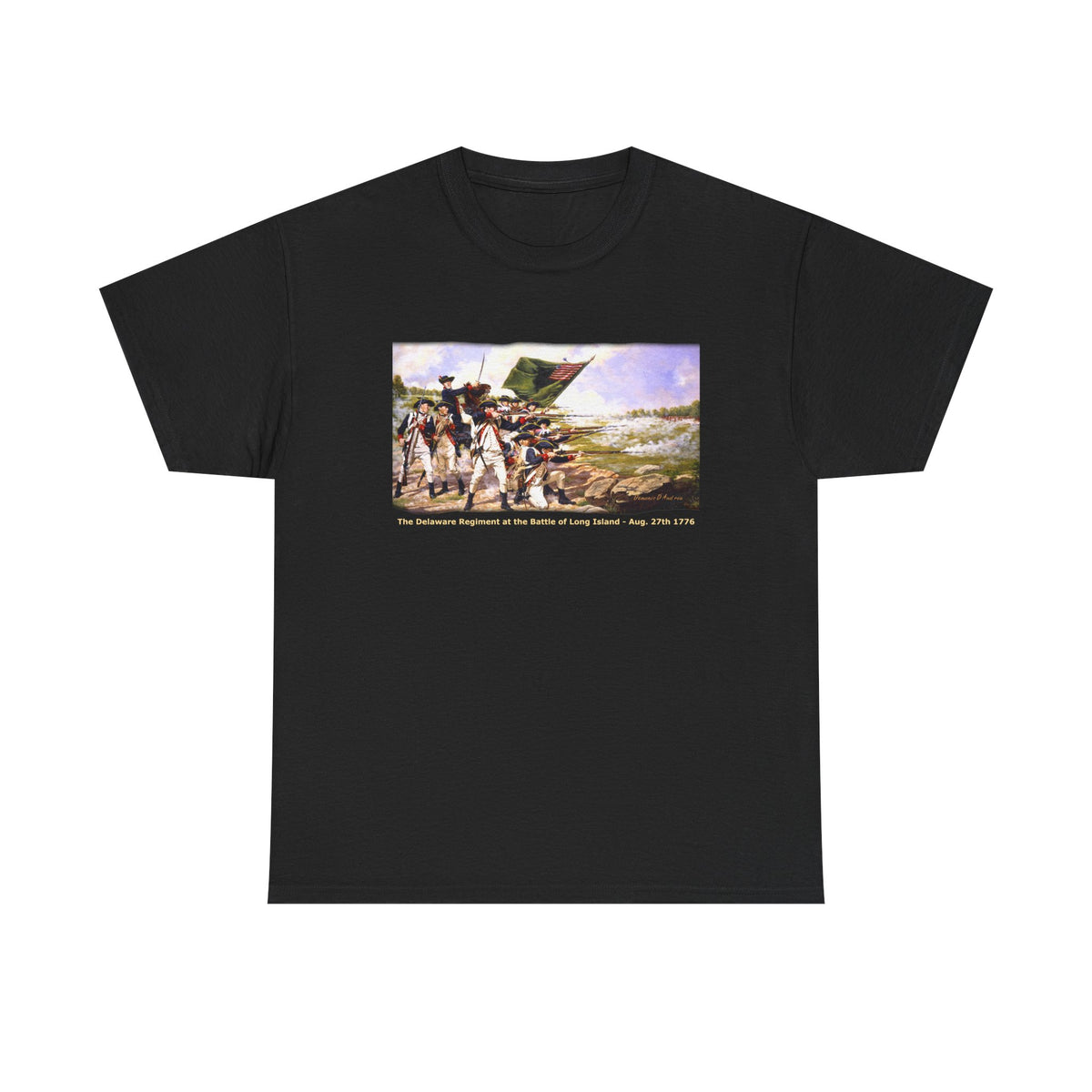 "The Battle of Long Island 1776'   Art Print on 100% cotton Tshirt (with personalize option)