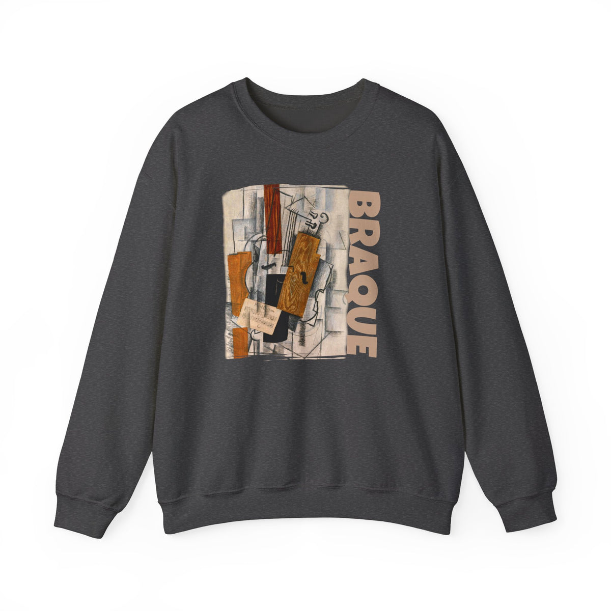 Georges Braque Cubist Art Print on Midweight Crewneck Sweatshirt