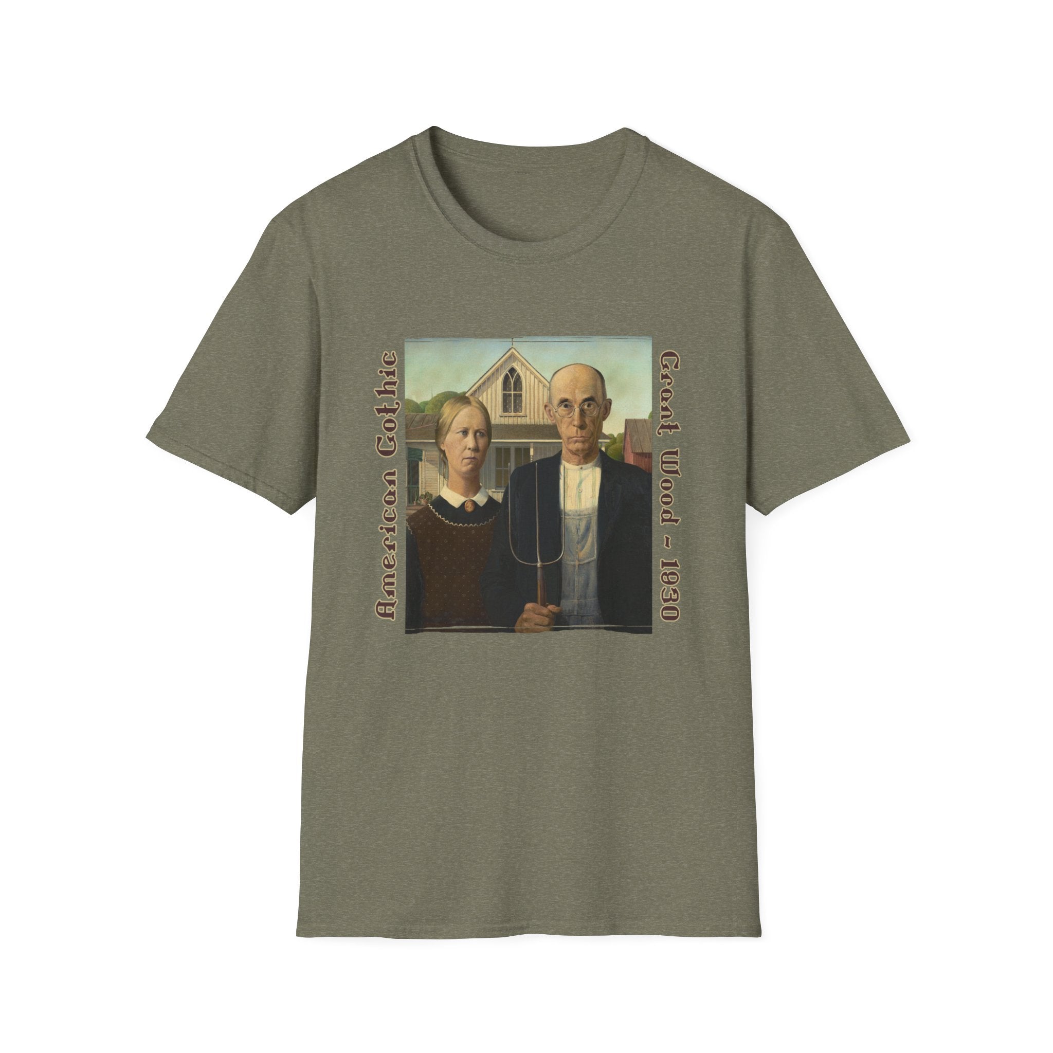 American Gothic T-Shirt – Grant Wood 1930 Art Tee