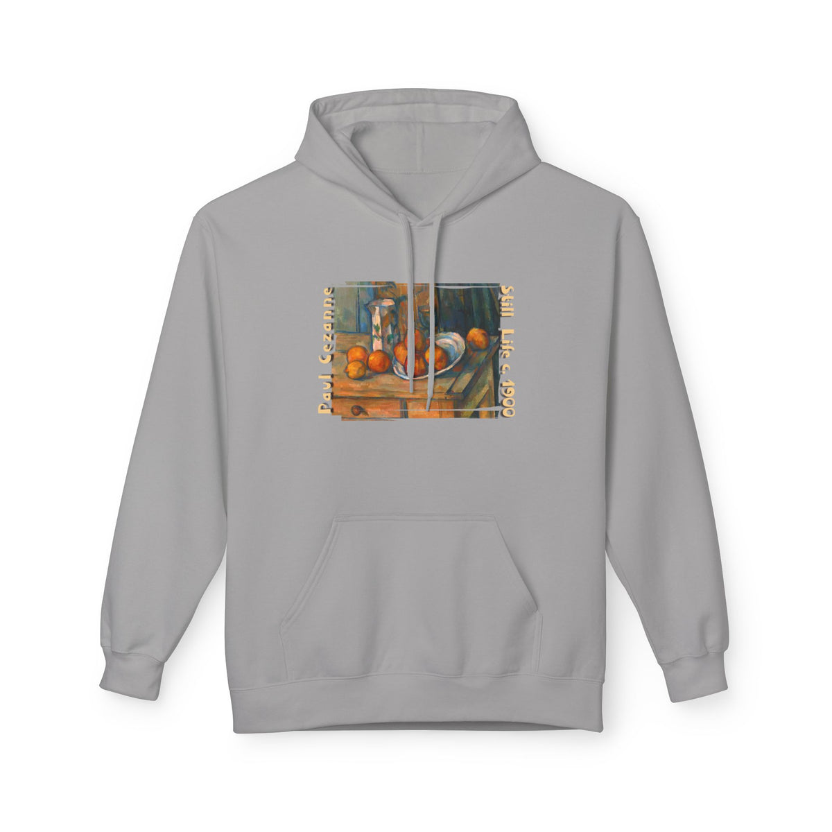 Paul Cezanne Art print 'Still Life' on midweight fleece hoodie.