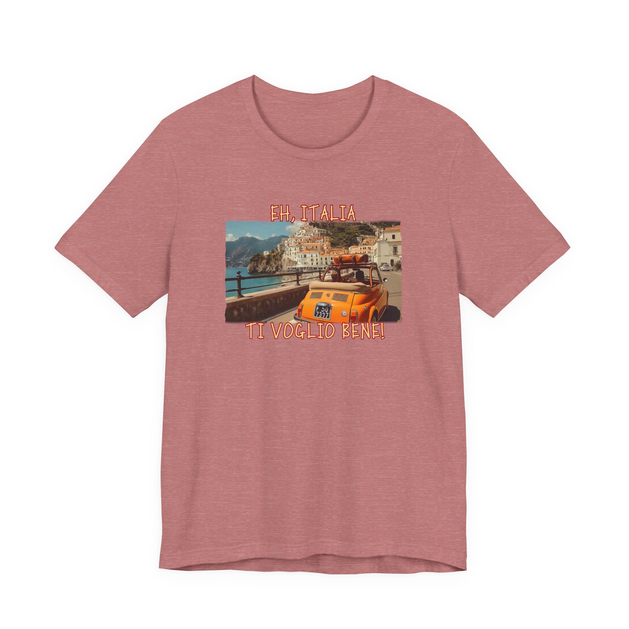 "Eh, Italia Ti Voglio Bene" Light weight cotton T-Shirt with Art print.