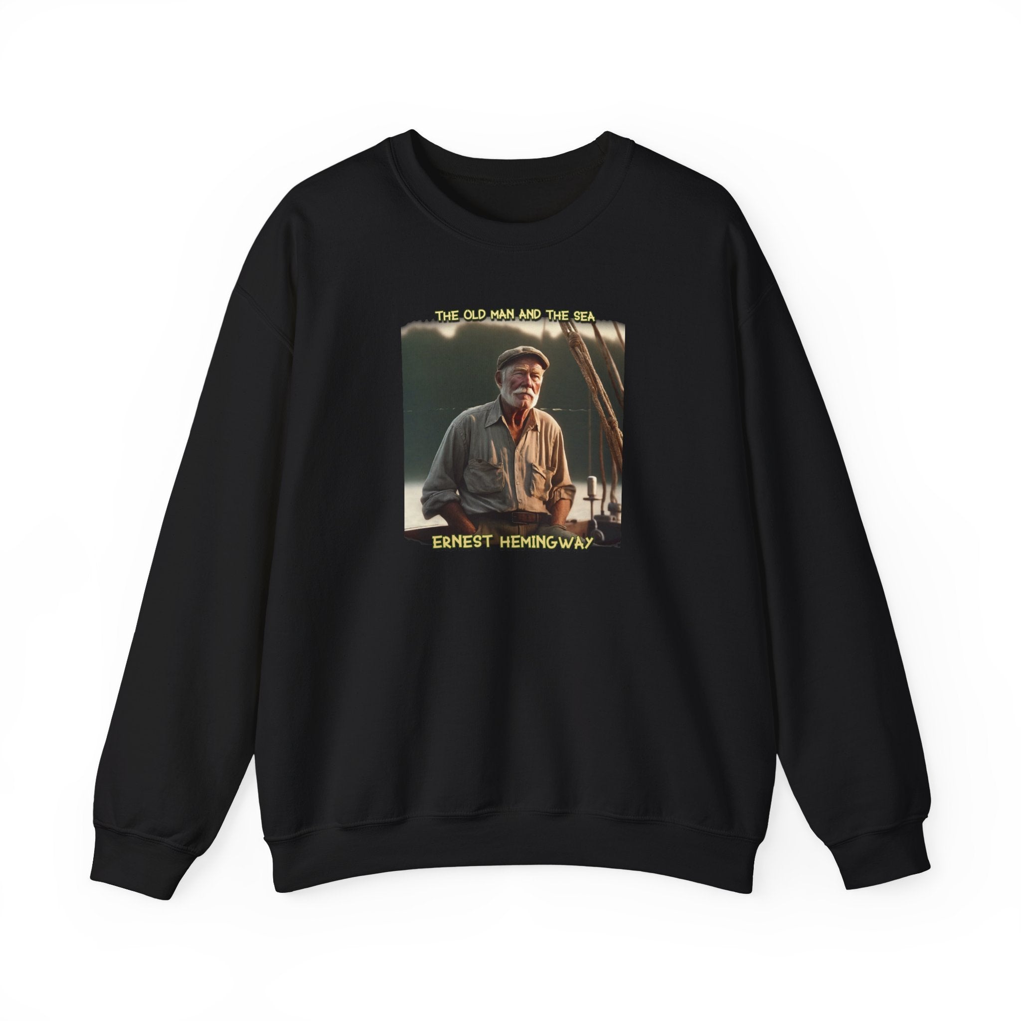 "Ernest Hemingway – Vintage Portrait Art Print Crewneck Sweatshirt"