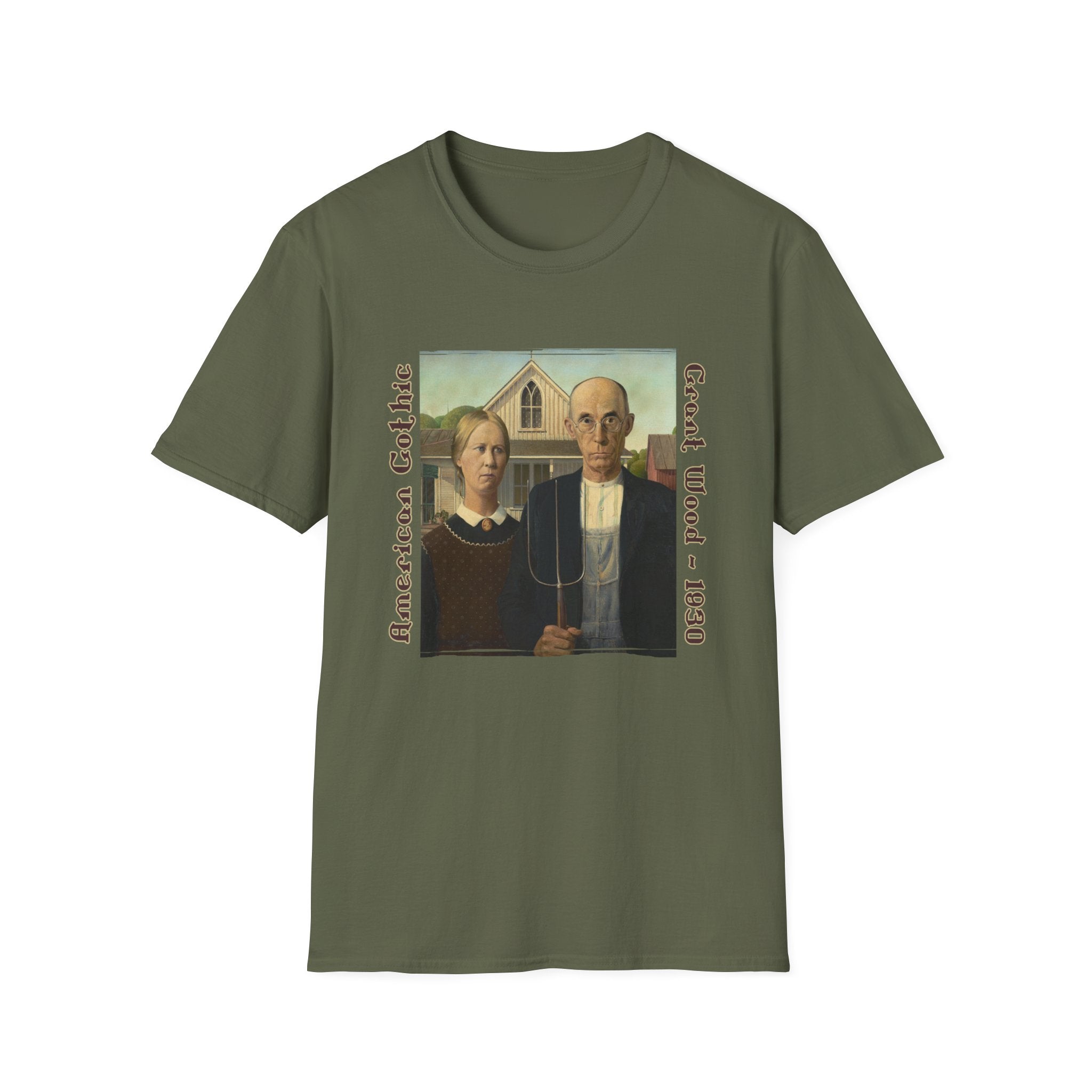 American Gothic T-Shirt – Grant Wood 1930 Art Tee
