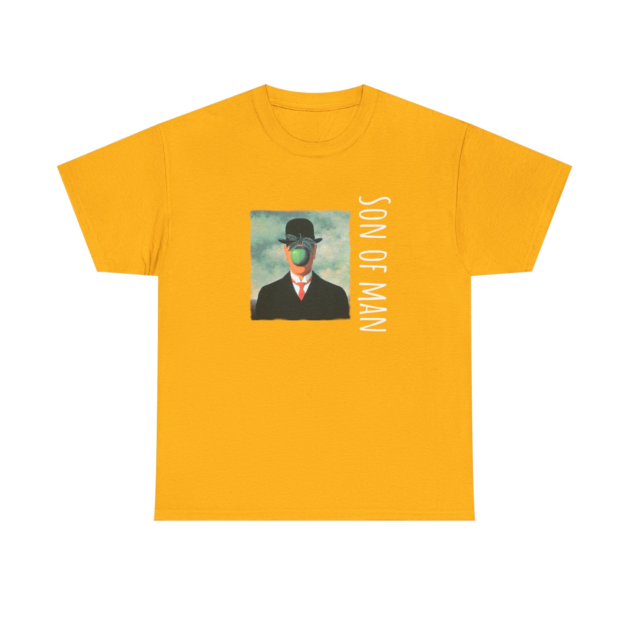 100% Heavy Cotton T Shirt with Magritte Art Print