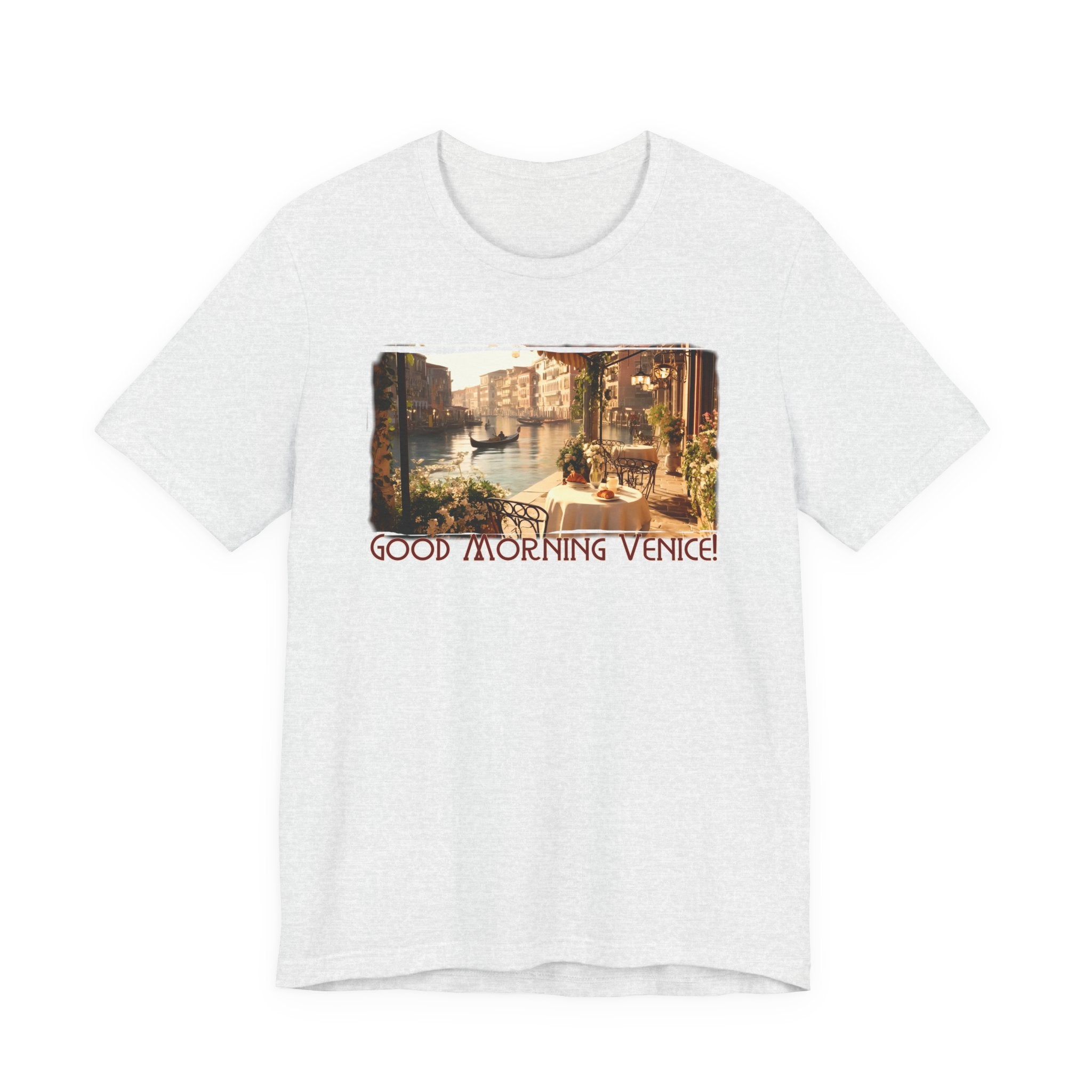 100% Airlume combed & ring-spun lightweight cotton — 'Good Morning Venice' Vintage Art Print
