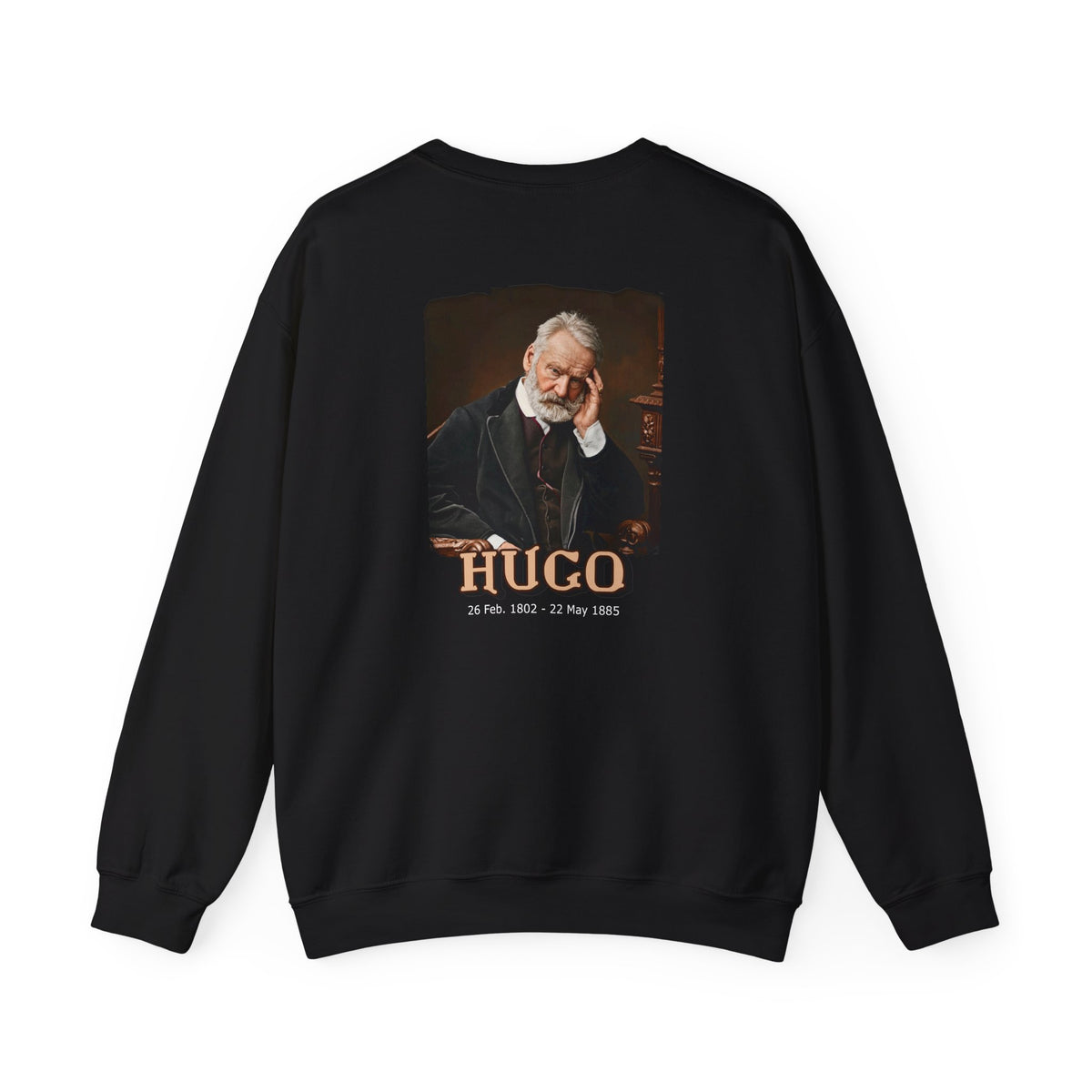 Victor Hugo Art print "HUGO" on Soft midweight crewneck Sweatshirt