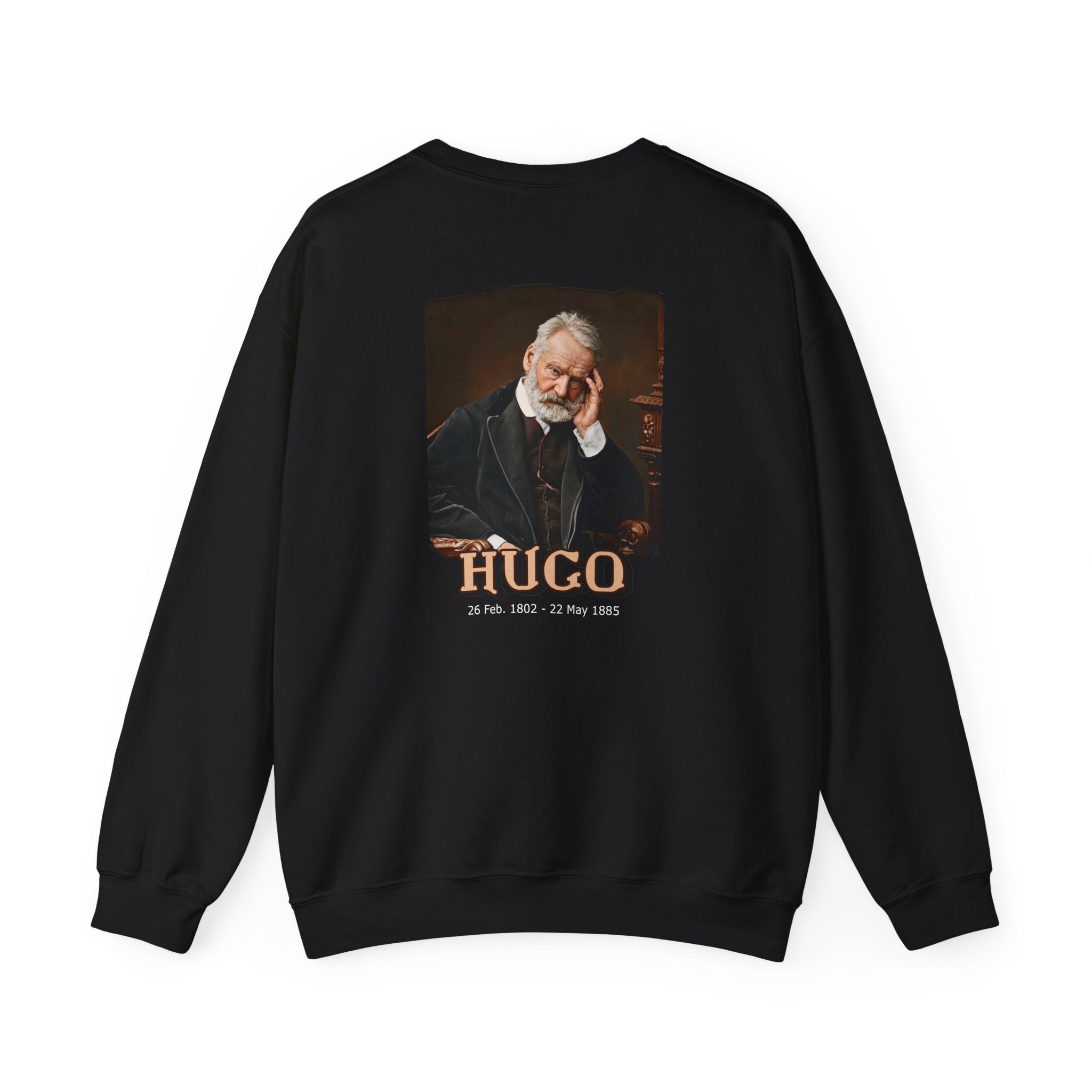 Victor Hugo Art print "HUGO" on Soft midweight crewneck Sweatshirt