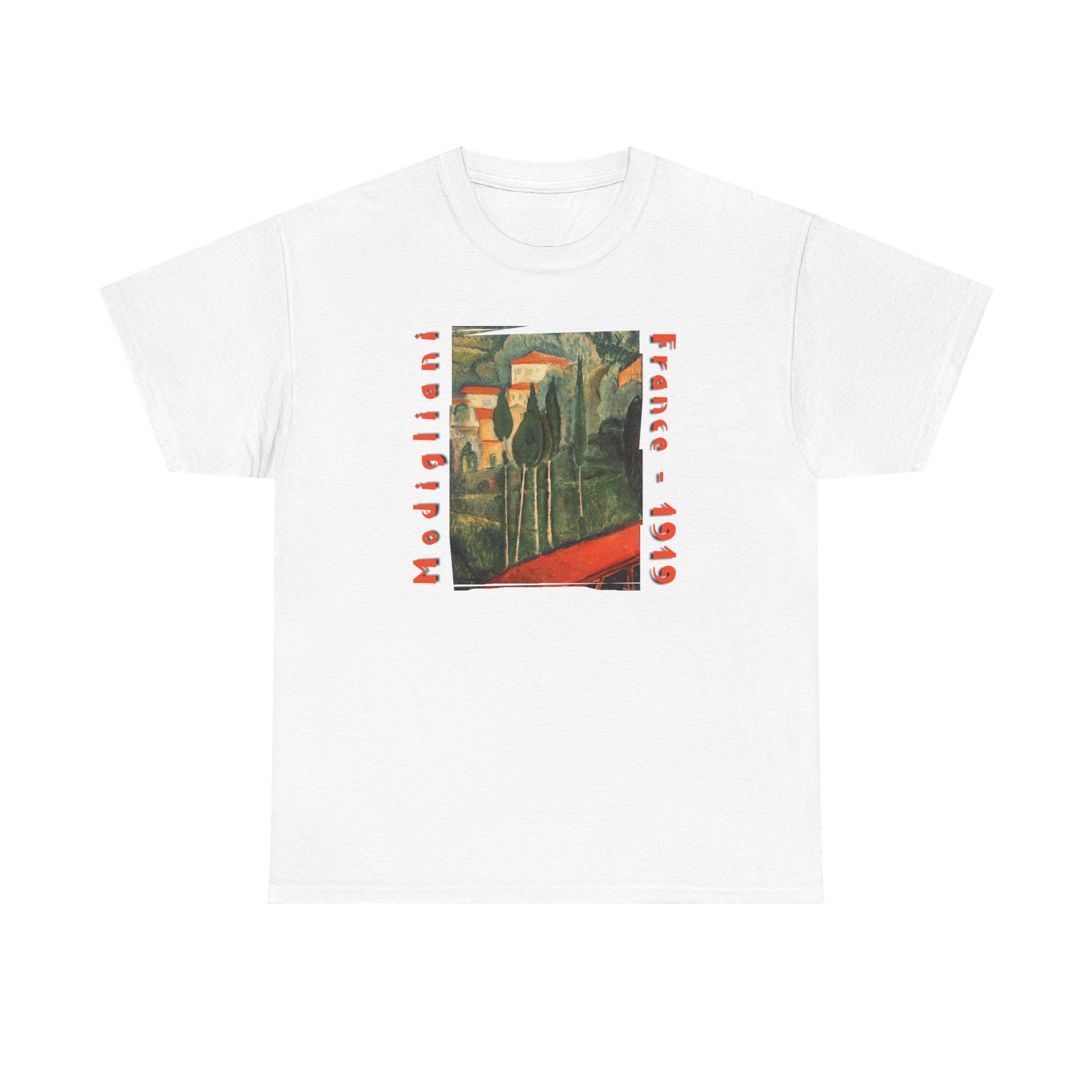 Modigliani 'Cypress Trees 1919 ' Art print on soft mid weight cotton
