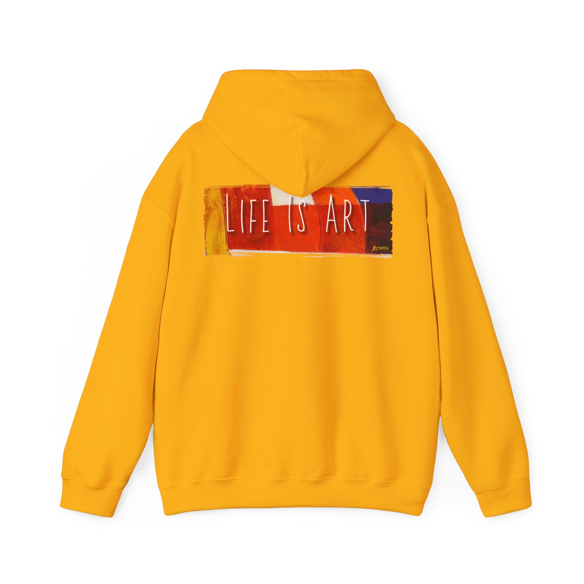 Life Is Art Hoodie – Colorful Brushstroke Graphic pullover with Art print.