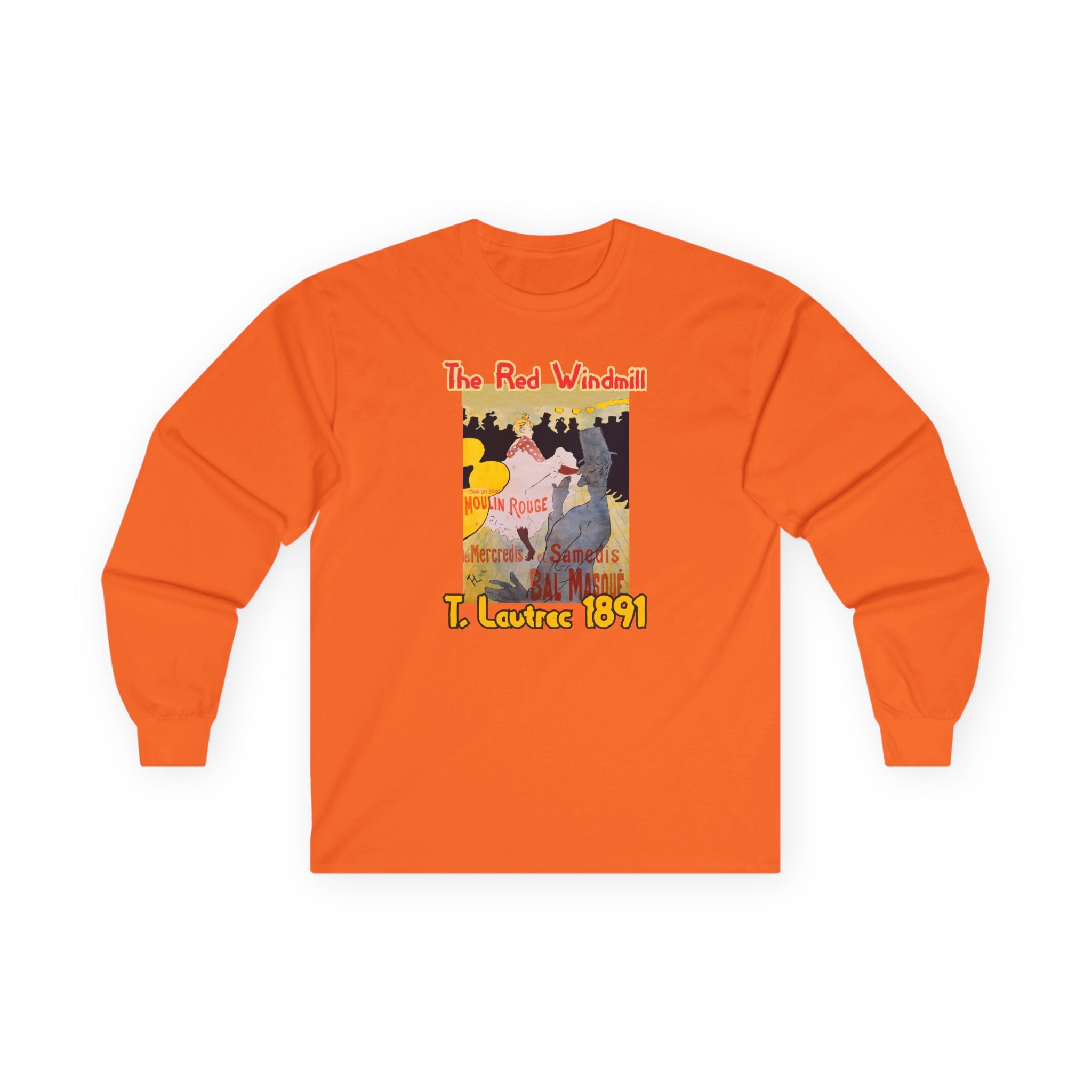 Long sleeve Tee with Moulin Rouge Art print