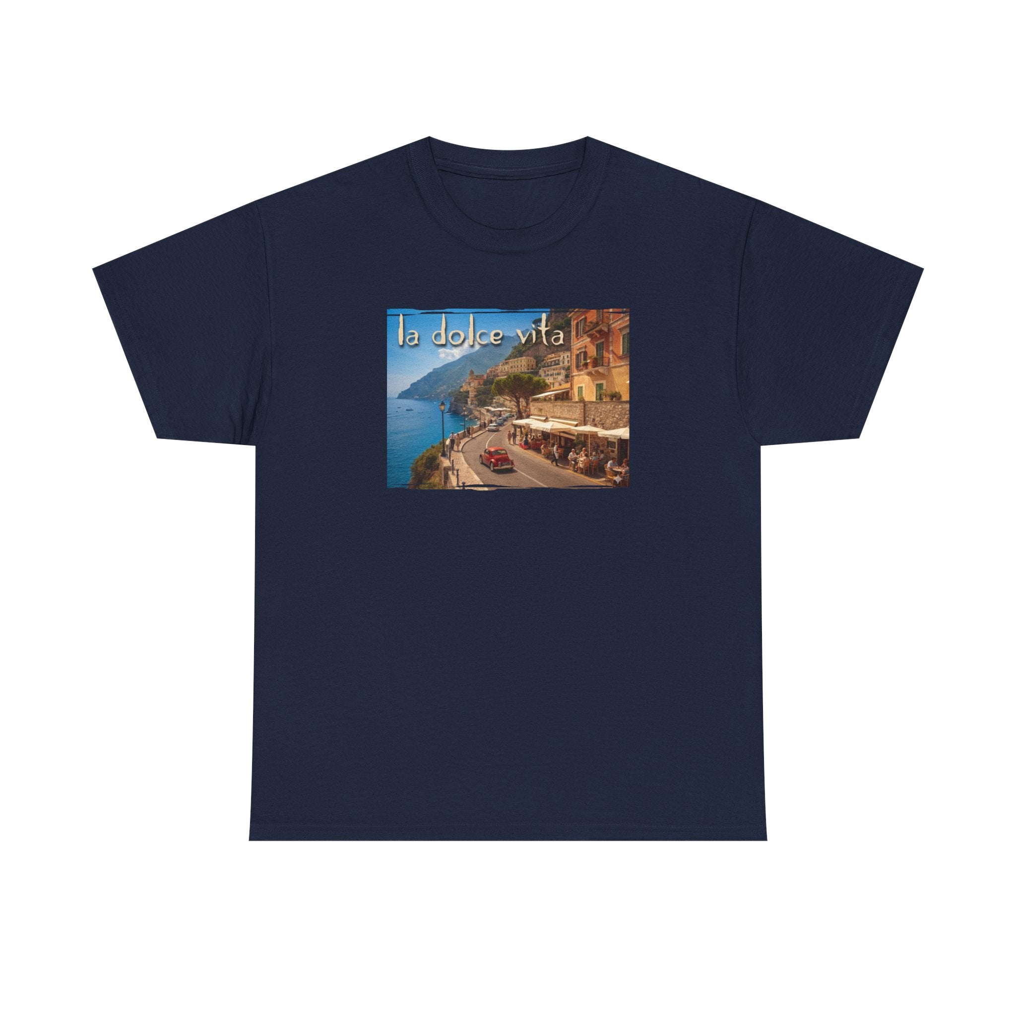 La Dolce Vita Art print on medium weight soft cotton T shirt