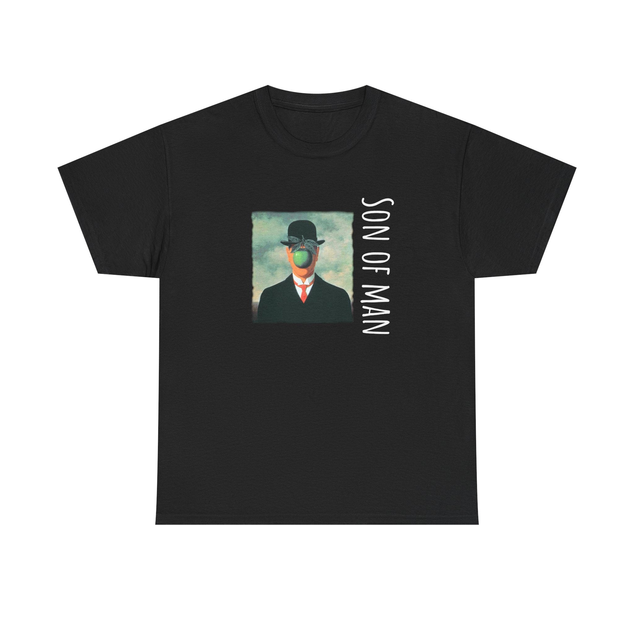 100% Heavy Cotton T Shirt with Magritte Art Print