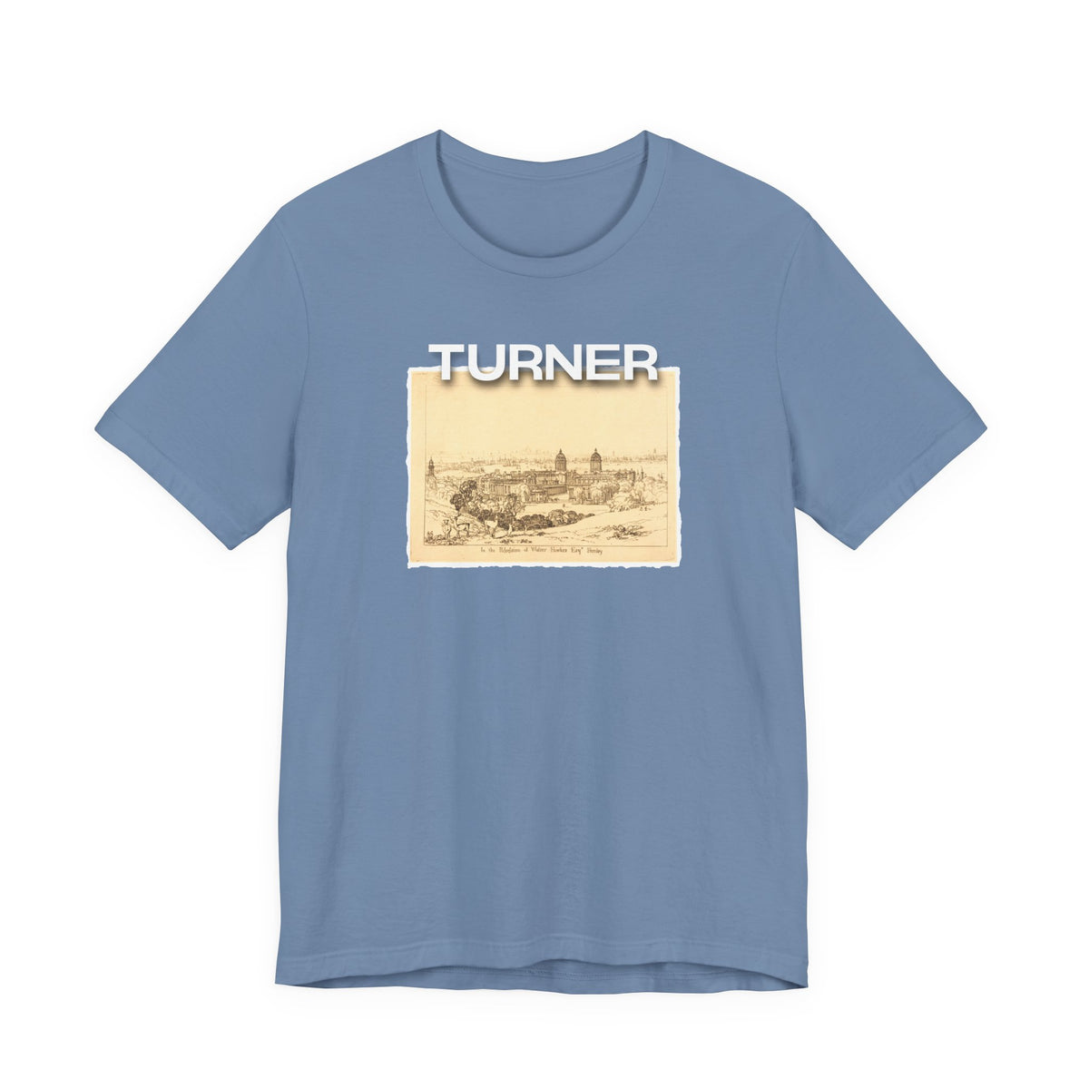 JMW Turner  Etching of 'London from Greenwich' Art print on lightweight Jersey cotton