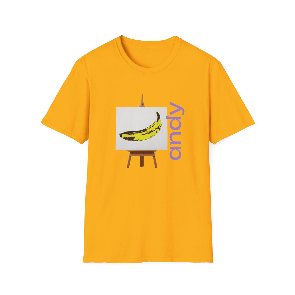 Warhol and the Velvet Underground Pop Art print on unisex Cotton T shirt with ribbed collar.