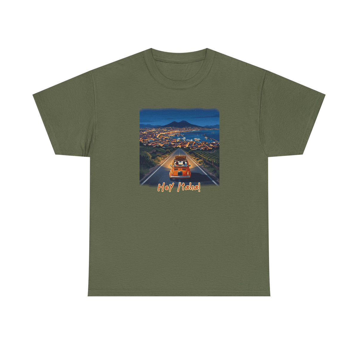 T-shirt en coton doux de poids moyen avec imprimé La Dolce Vita